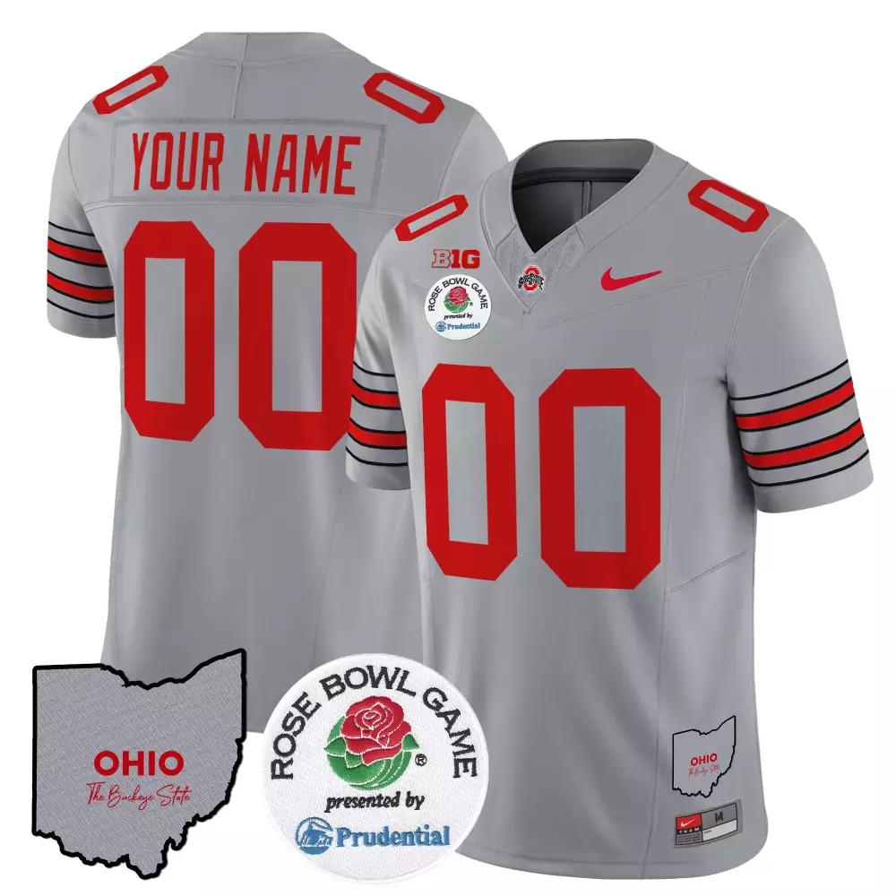 Ohio State Buckeyes 2023 Custom 00 Jersey | All Stitched Black Style Name Patch | For Men, Women & Youth