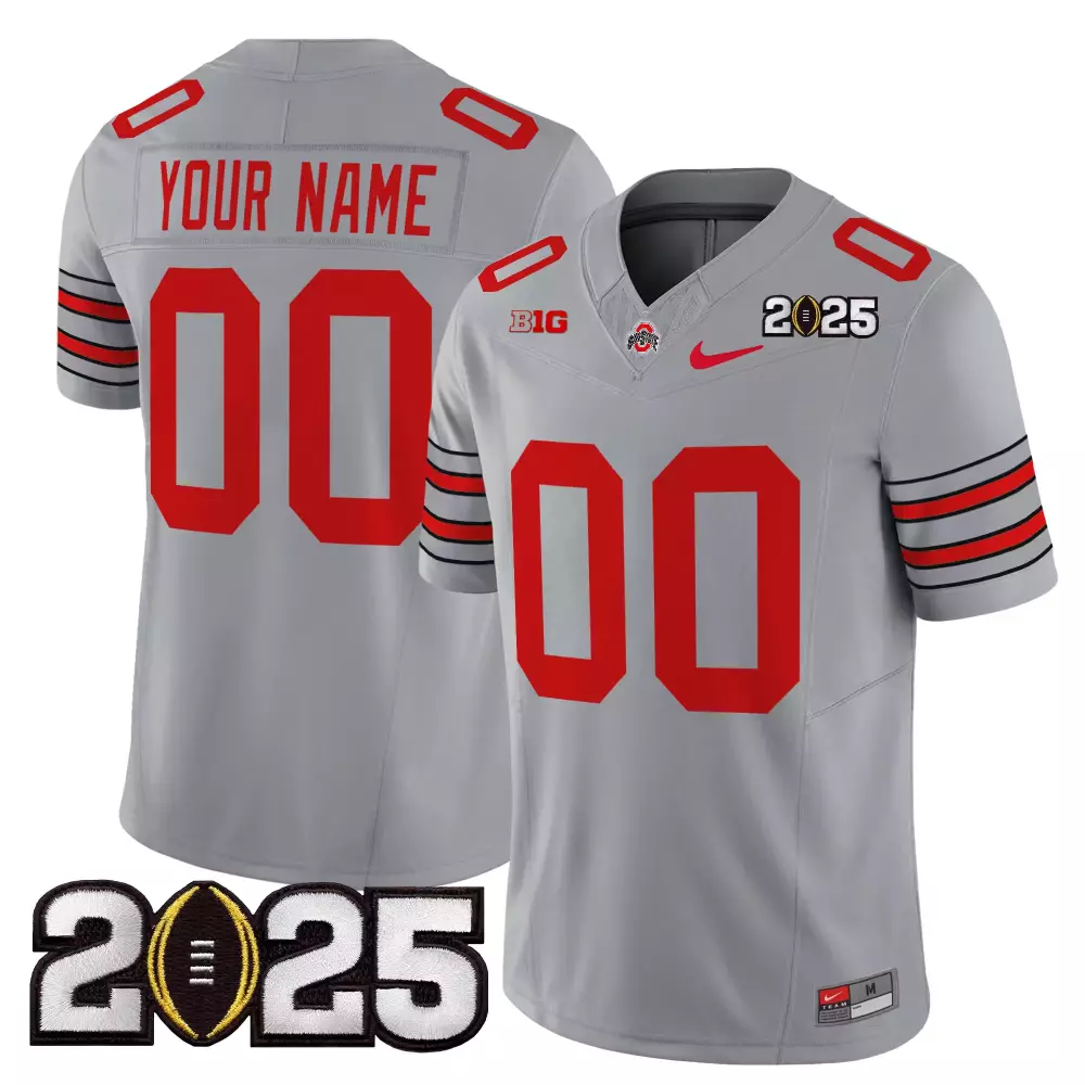 Ohio State Buckeyes 2024 Playoff First Round Red Jersey All Stitched Name Patch Mens Style 1