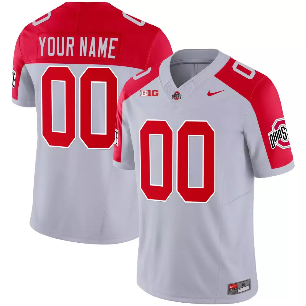 Ohio State Buckeyes Custom Jersey 00 | 2023 Men's All Stitched Vapor Jersey in White Pinstripe | Replica Fan Gear | For Men, Women & Youth