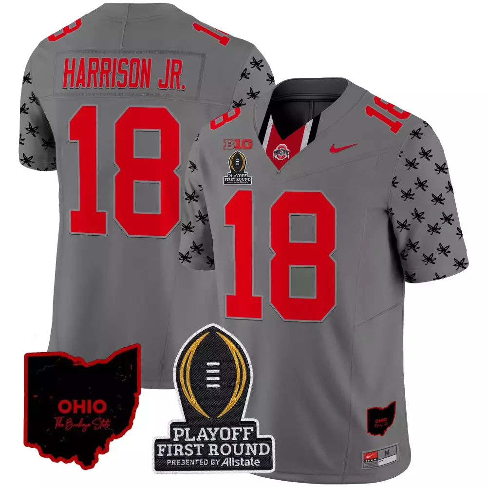 ohio state buckeyes jersey 1 red striped all stitched vapor jersey 2023 men s custom edition