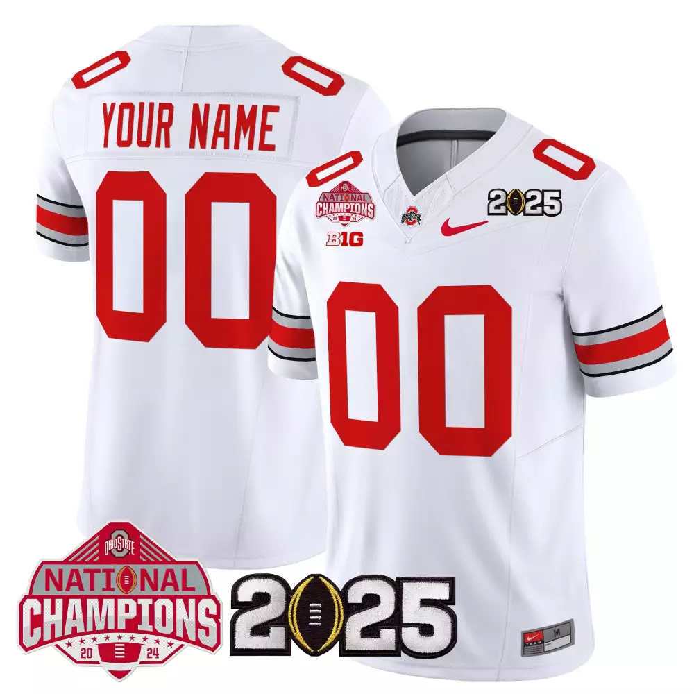 Ohio State Buckeyes Men's Vapor Jersey | 2025 Gray National Champions Stitched | Replica Fan Gear | For Men, Women & Youth