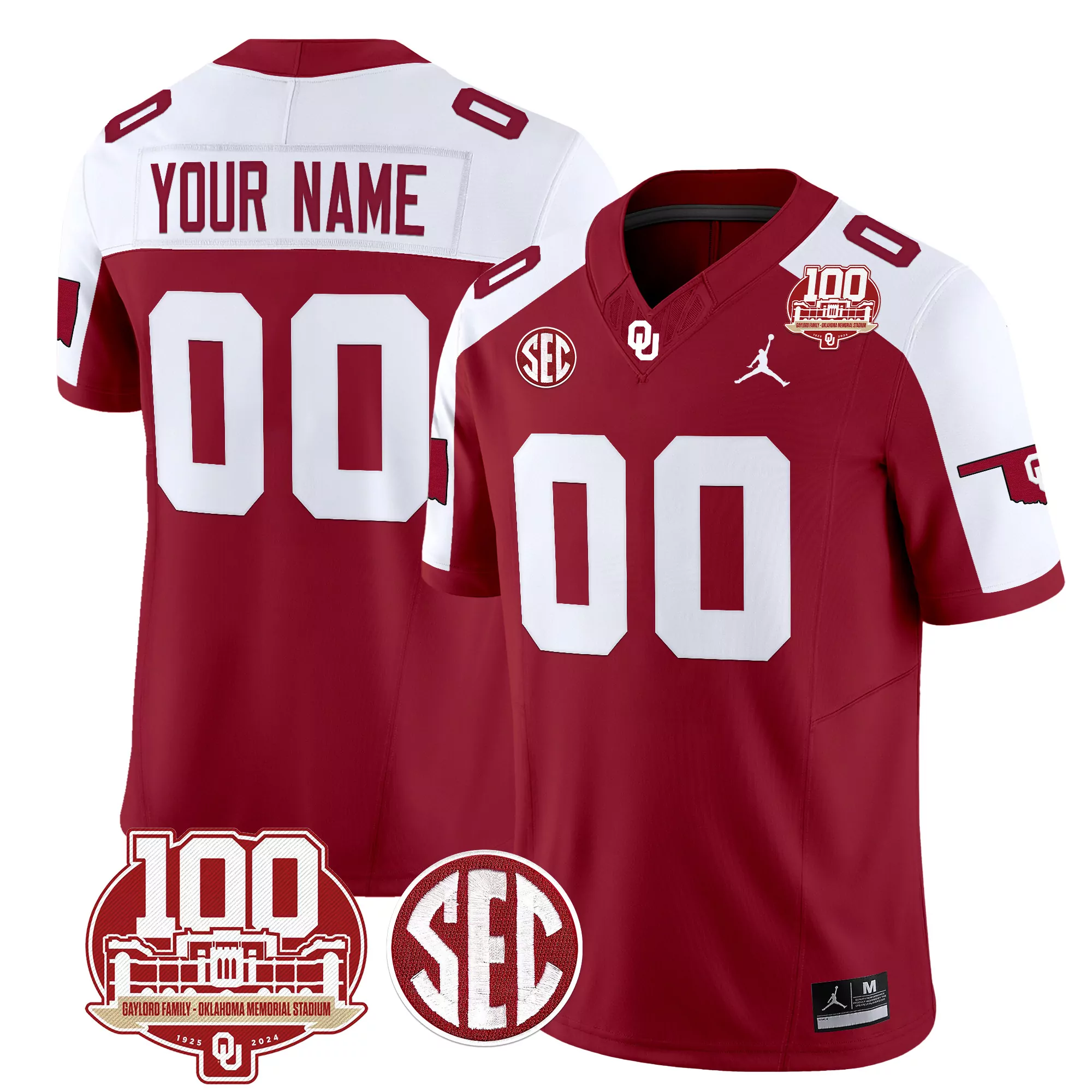 oklahoma sooners 1 men s 2023 white all stitched vapor jersey