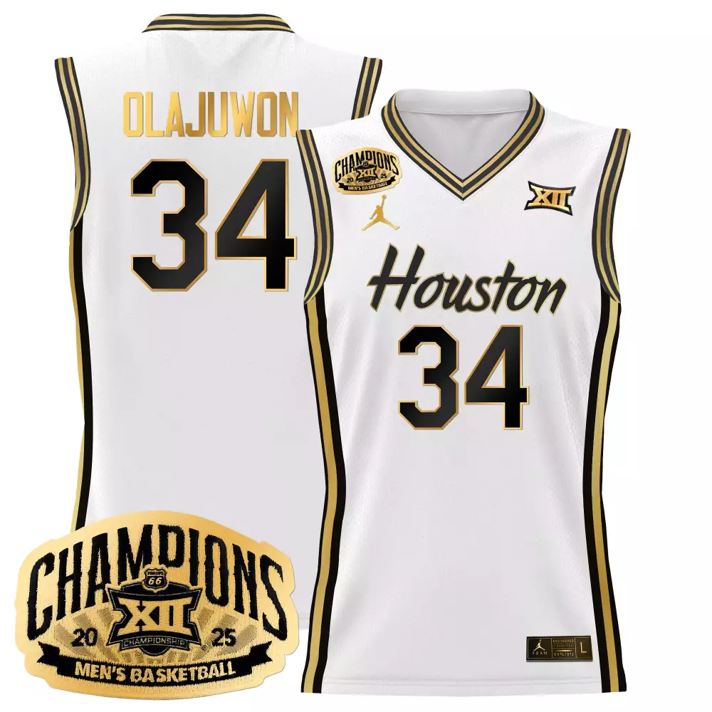 Milos Uzan 7 Houston Cougars 2025 Basketball Jersey All Stitched Red Men'S Style Name Patch