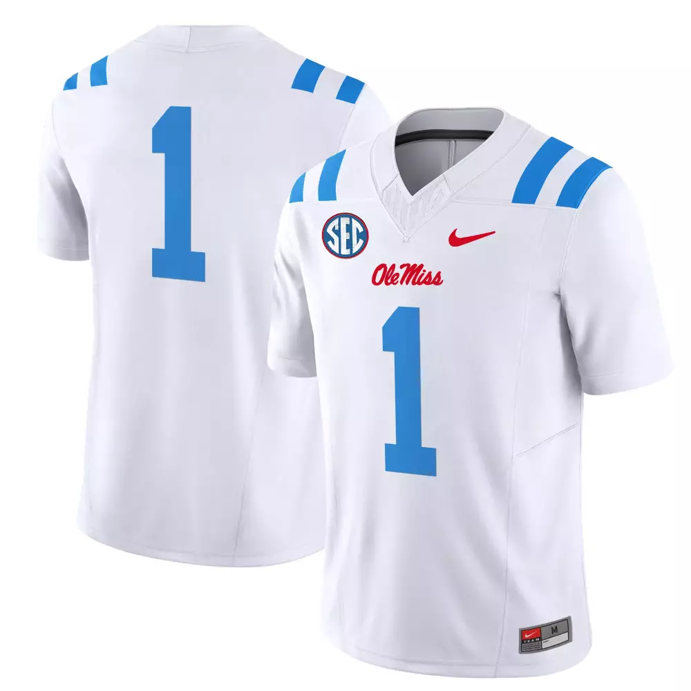 Ole Miss Rebels Women's Stitched Jersey | Navy 2025 Name Patch 00 | Fan Gear for Women