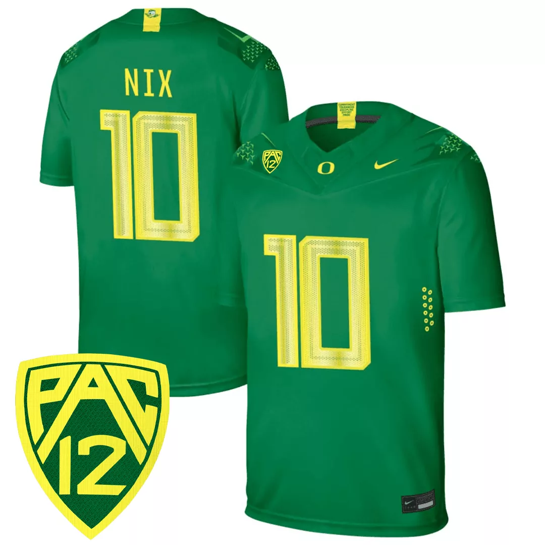 Oregon Ducks Men'S White All Stitched Jersey With Name Patch 2025 Mighty Oregon