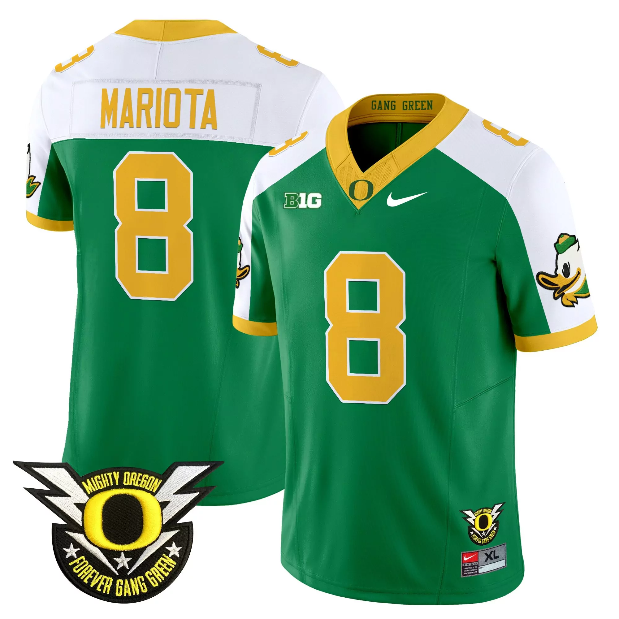 oregon ducks stitched jersey taimani 55 white men s year 2023 name patch
