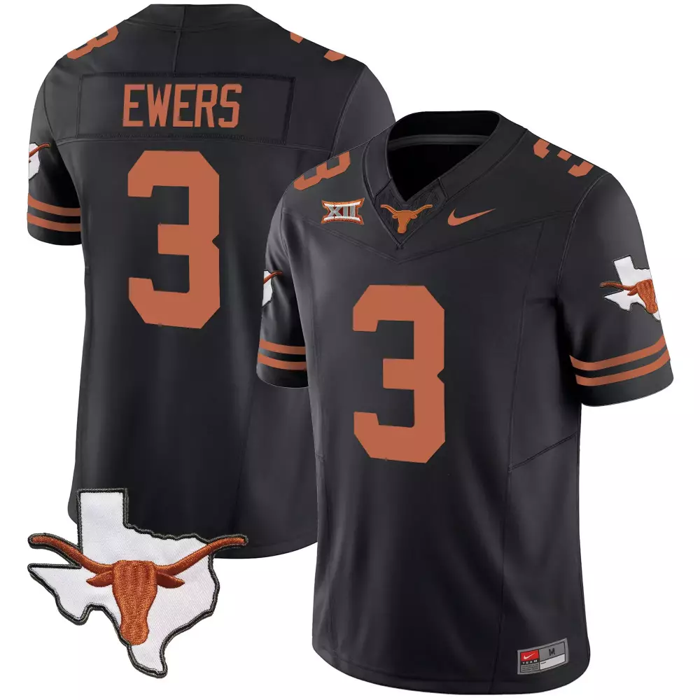 Quinn Ewers 2023 Texas Longhorns Stitched Jersey | Red River Rivalry Patch | Limited Edition Fan Gear | For Men, Women & Youth