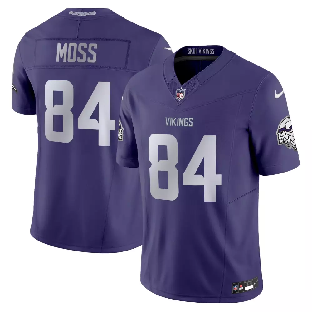 Randy Moss 84 Minnesota Vikings 2024 White All Stitched Jersey | Women's Fan Gear | For Men, Women & Youth