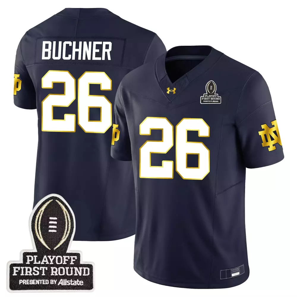 Raridon 9 Men'S Notre Dame Fighting Irish Navy Stitched Jersey With Name Patch 2025