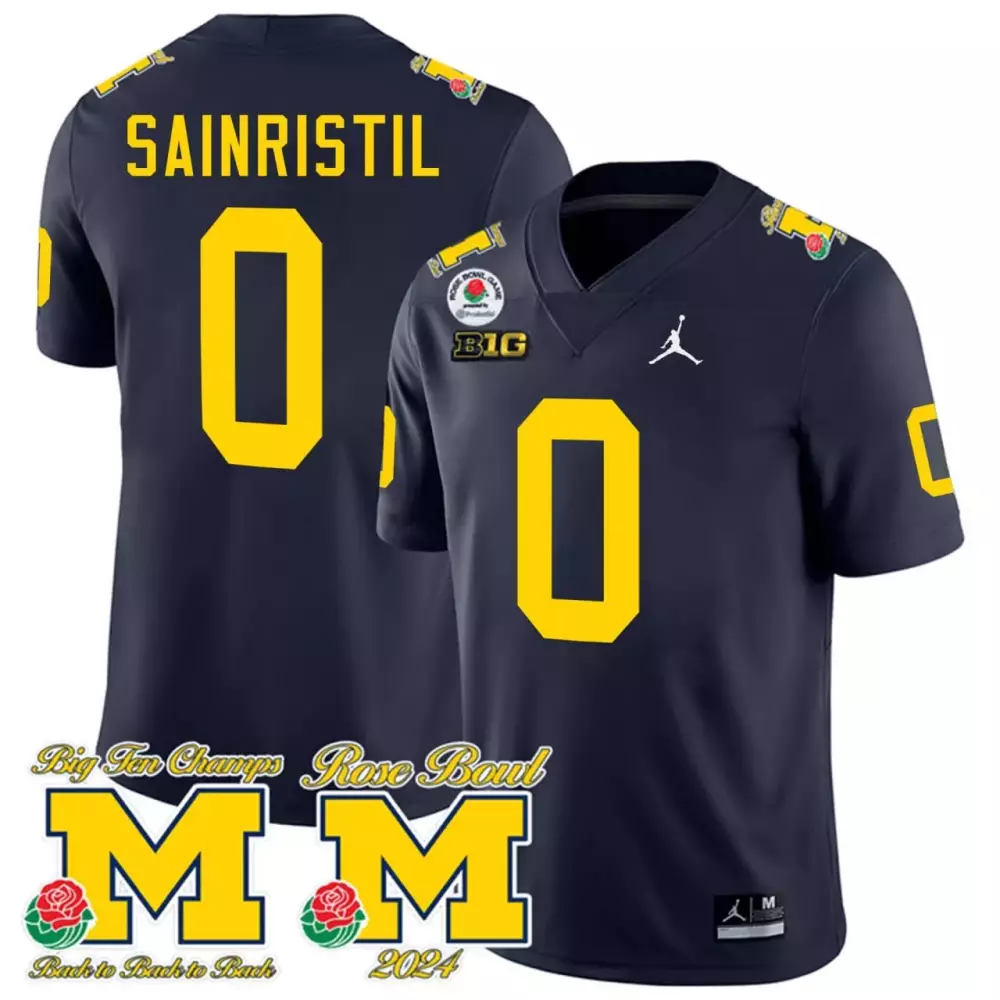 Sainristil 0 Michigan Wolverines 2023 Vapor Jersey | All Stitched White | Fan Gear for Game Day | For Men, Women & Youth