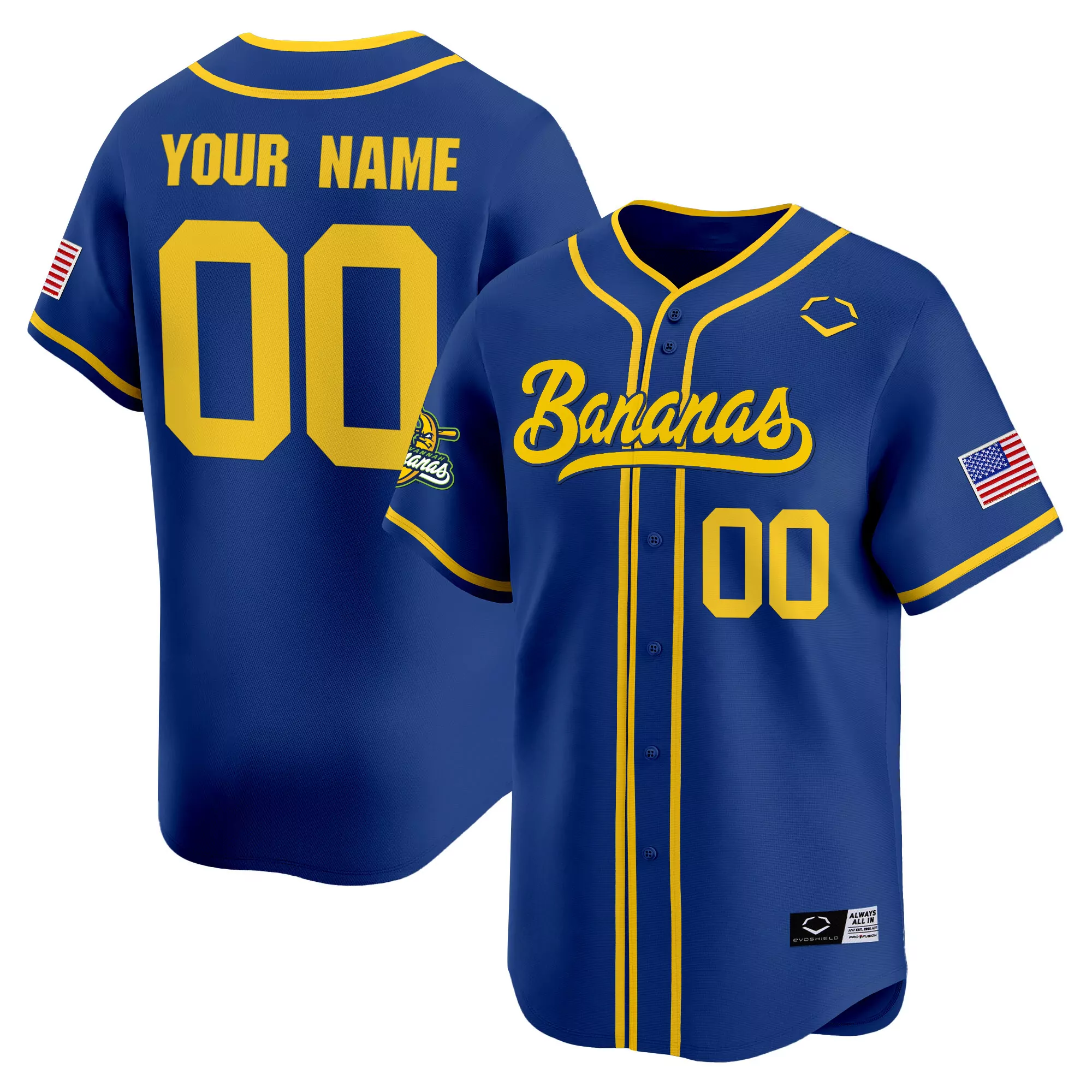 Savannah Bananas Cream All Stitched Men'S Jersey With Name Patch 2023