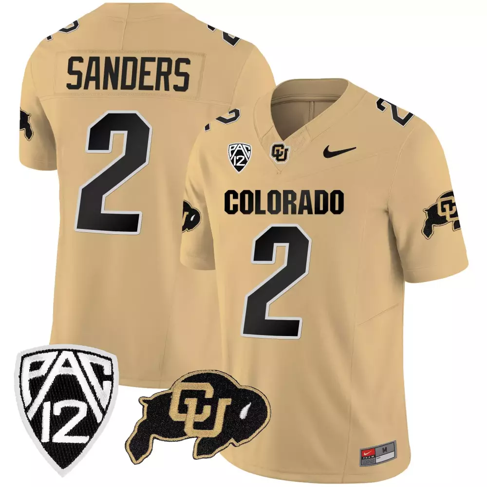 Shedeur Sanders 2 Colorado Buffaloes 2023 Stitched Jersey | Gray | Fan Gear for Game Day | For Men