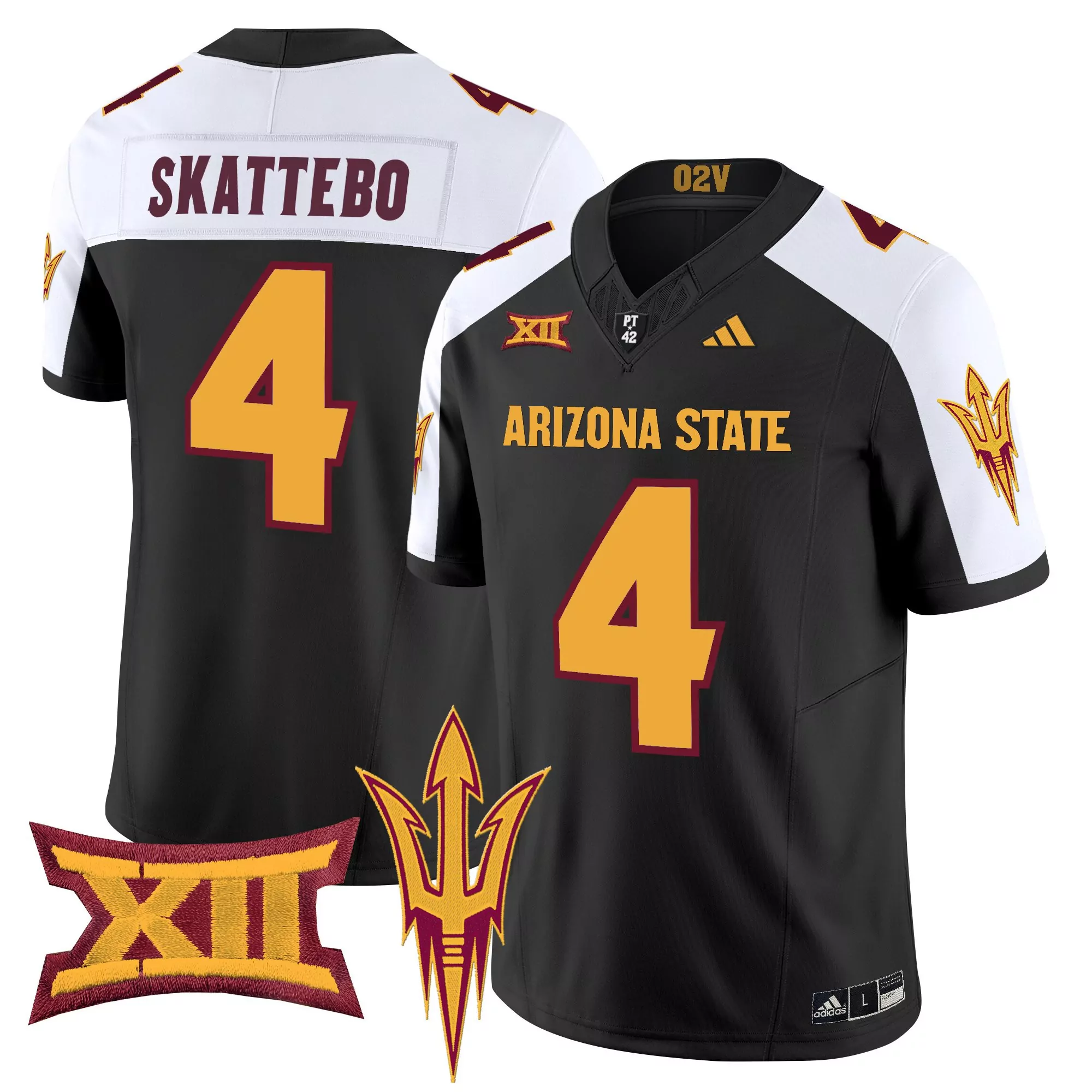 skattebo 4 men s arizona state sun devils maroon vapor limited jersey 2025 embroidered xii patch
