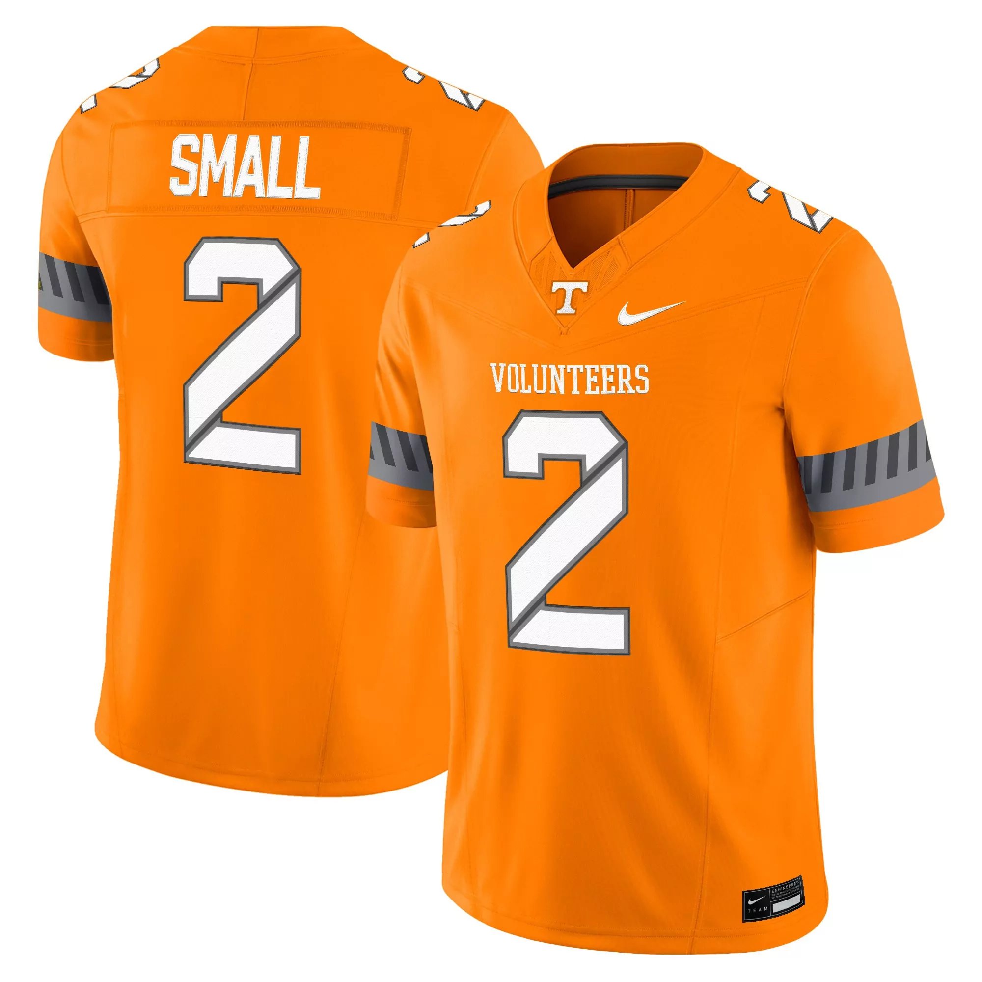 small 2 tennessee volunteers 2023 men s all stitched vapor jersey sec edition black