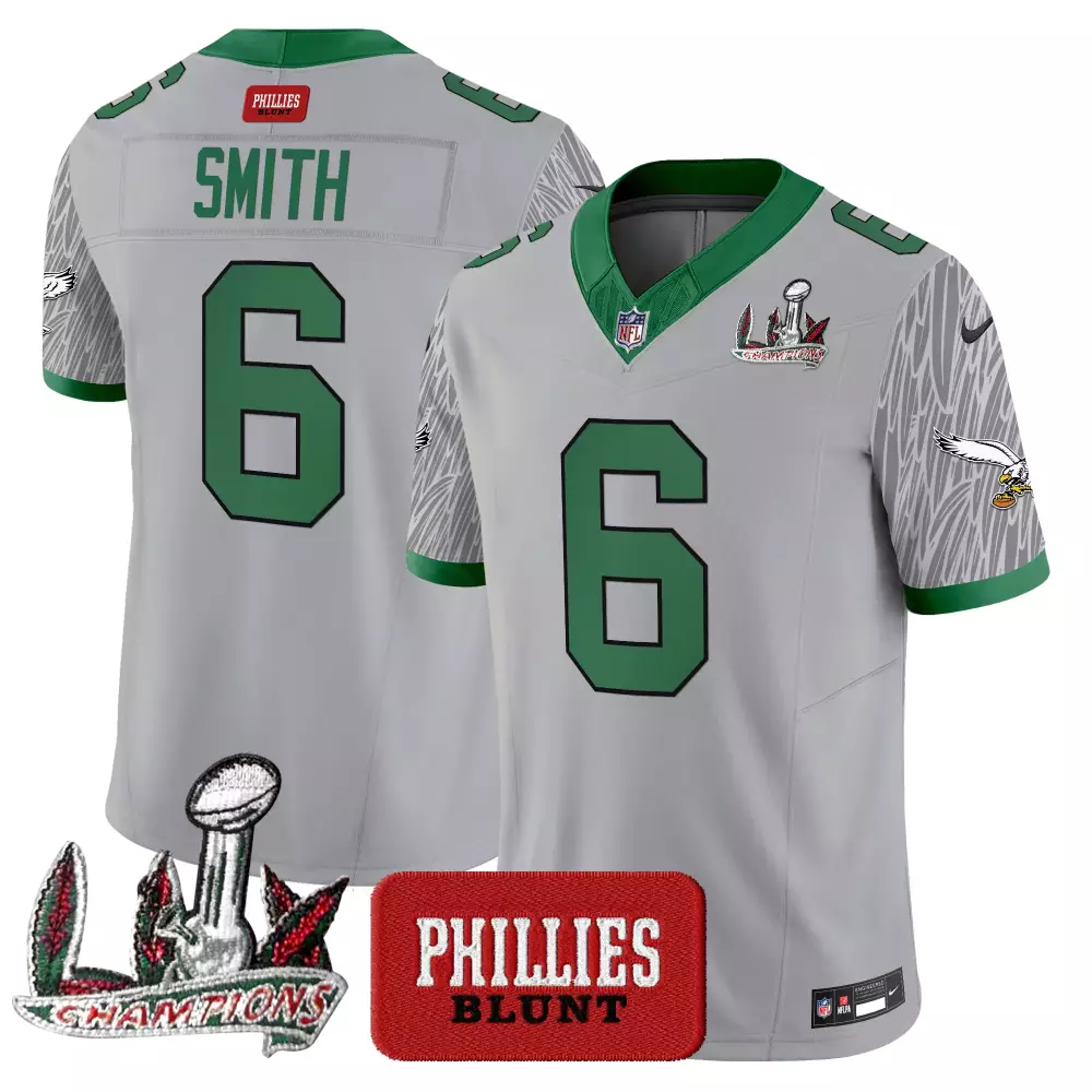 Smith 6 Philadelphia Eagles Black Vapor Limited Jersey | All Stitched Style | Fan Gear for Men, Women & Youth
