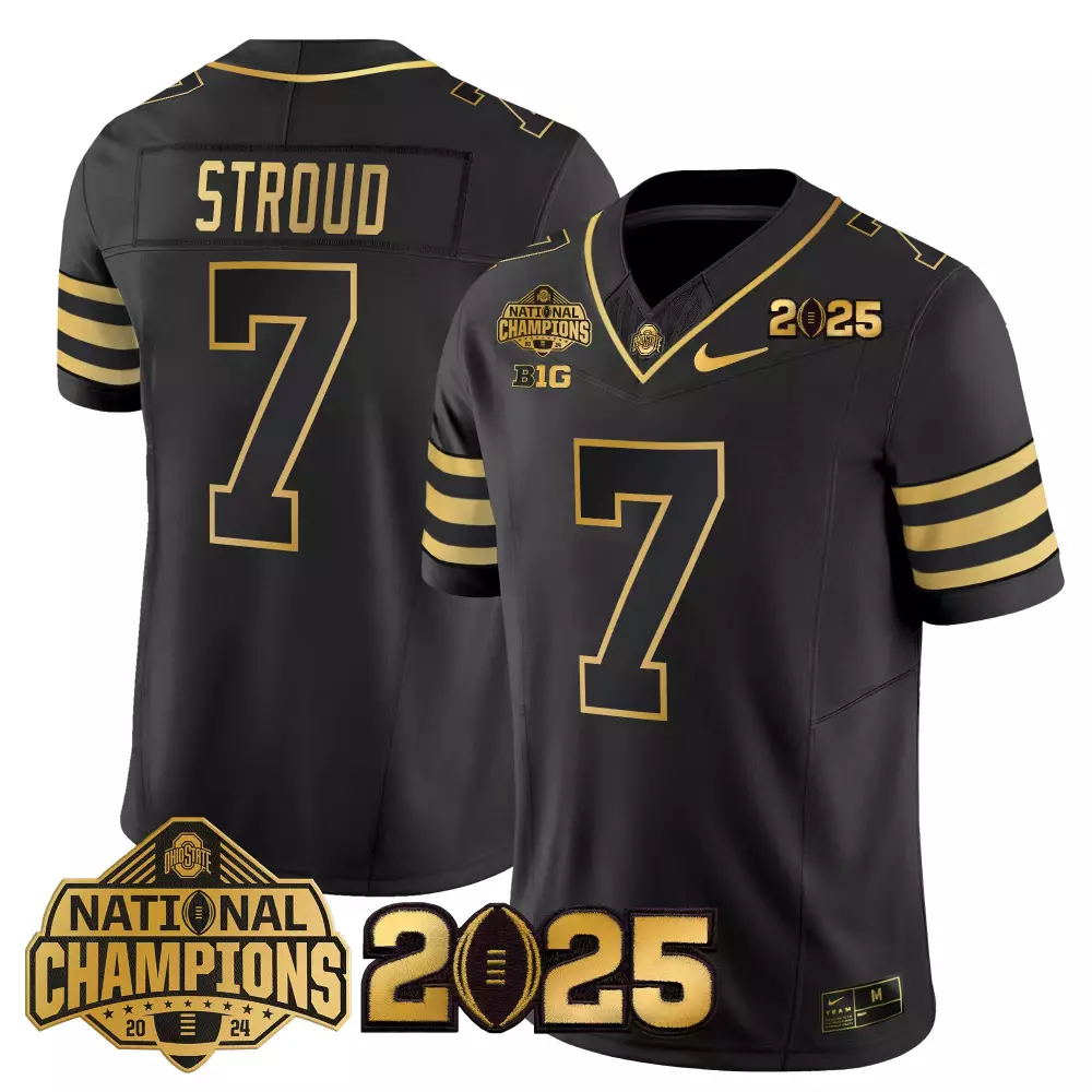 Stroud 7 Ohio State Buckeyes 2025 CFP Final Jersey | Gray Style | Limited Edition for Men, Women & Youth