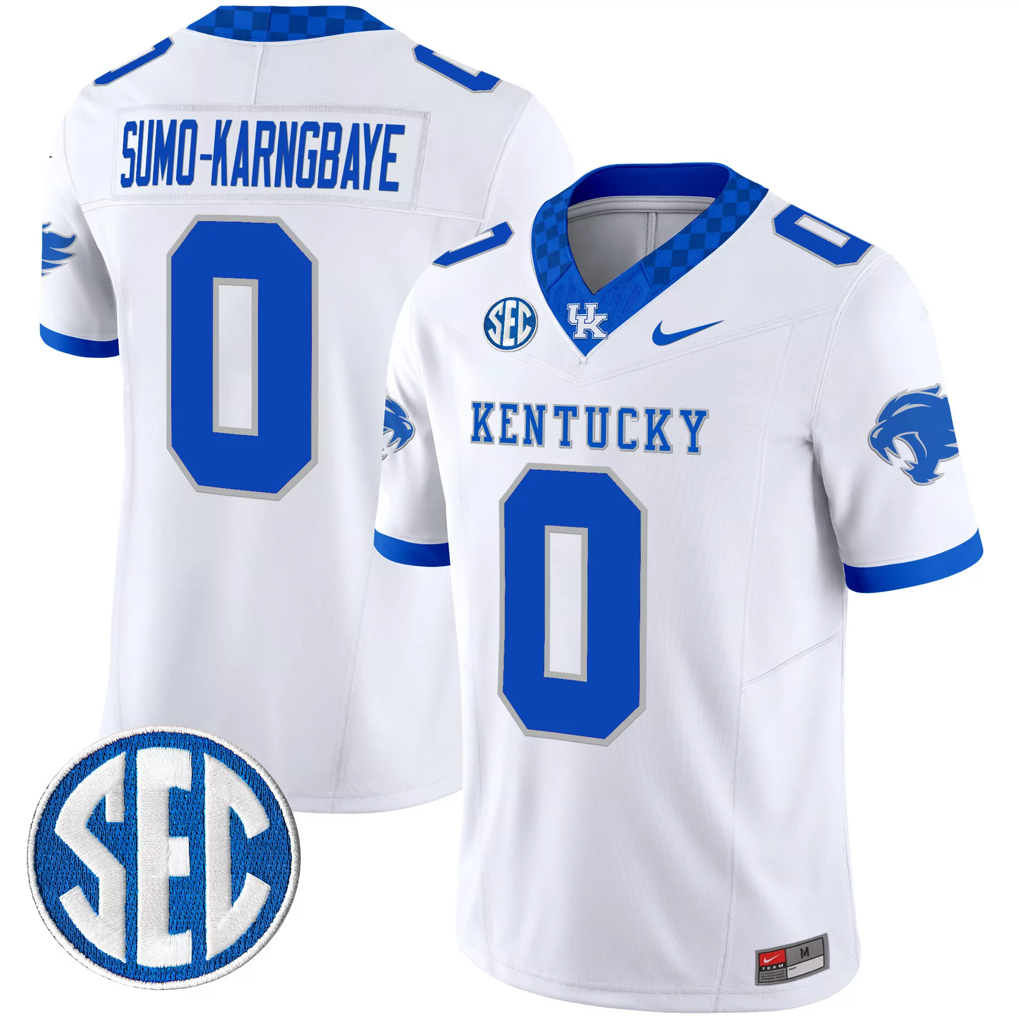 Sumo Karngbaye 0 Men'S Stitched Jersey Kentucky Wildcats White Sec 2025