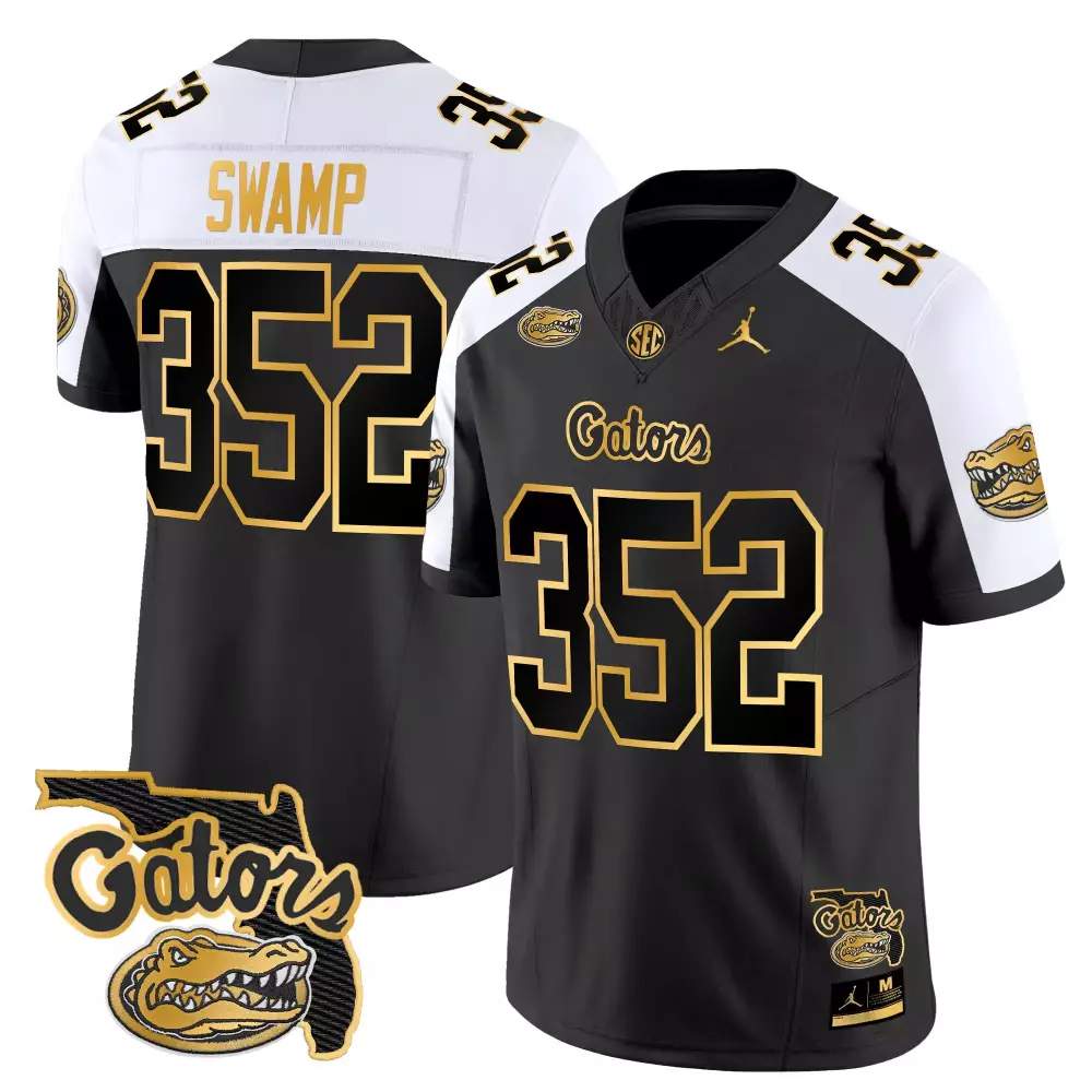 Florida Gators 2025 Stitched Vapor Jersey | Black with Embroidered Patch | Game Day Outfit for Men, Women & Youth