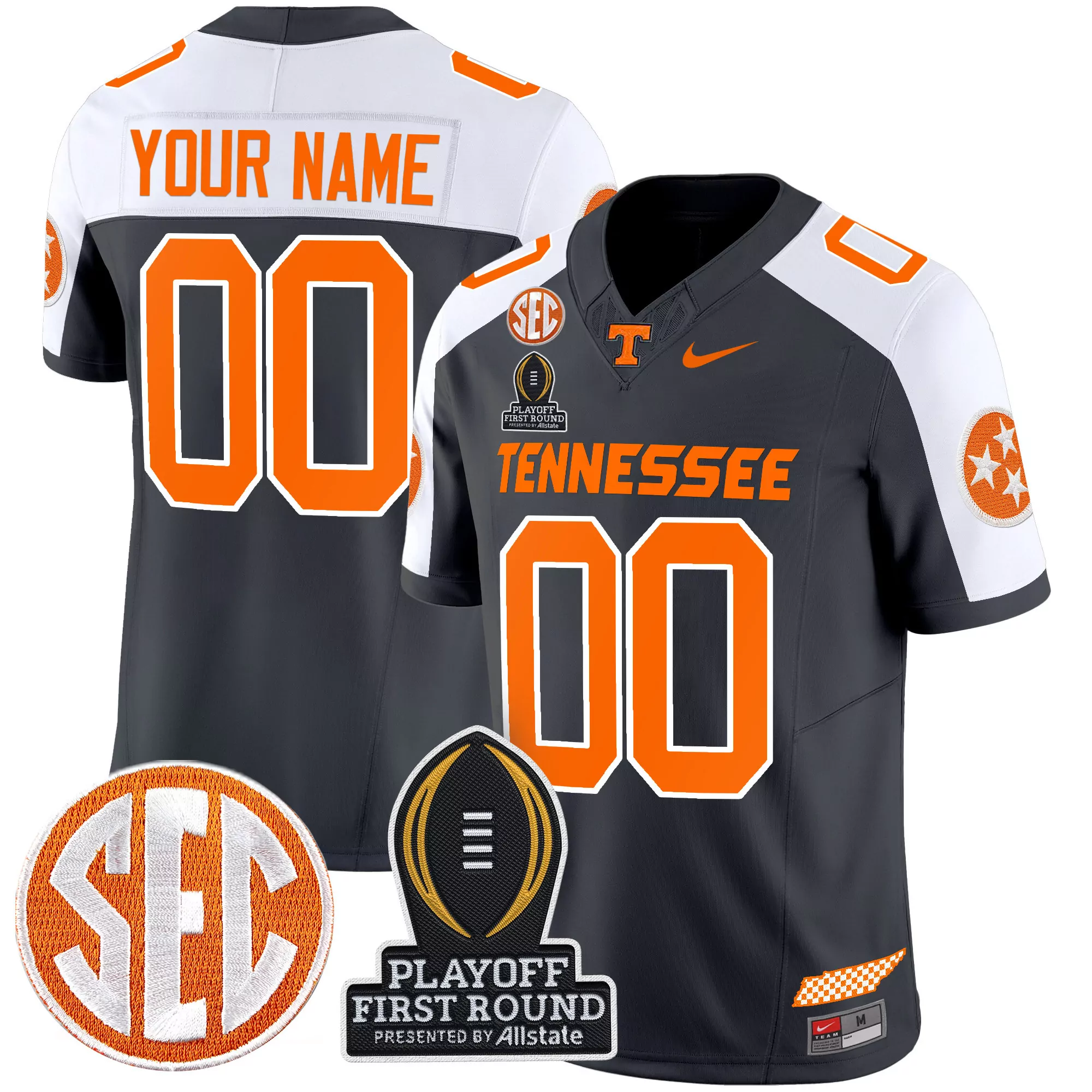 tennessee volunteers 1 orange stitched vapor jersey 2023 men s edition