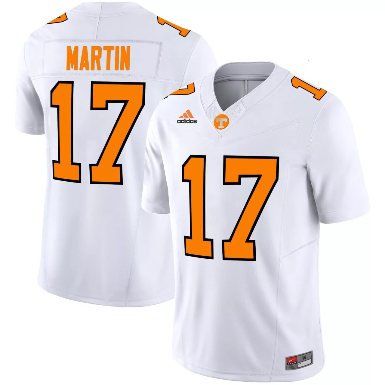 tennessee volunteers jersey white 10 2023 men s all stitched vapor jersey quality edition orange colorway