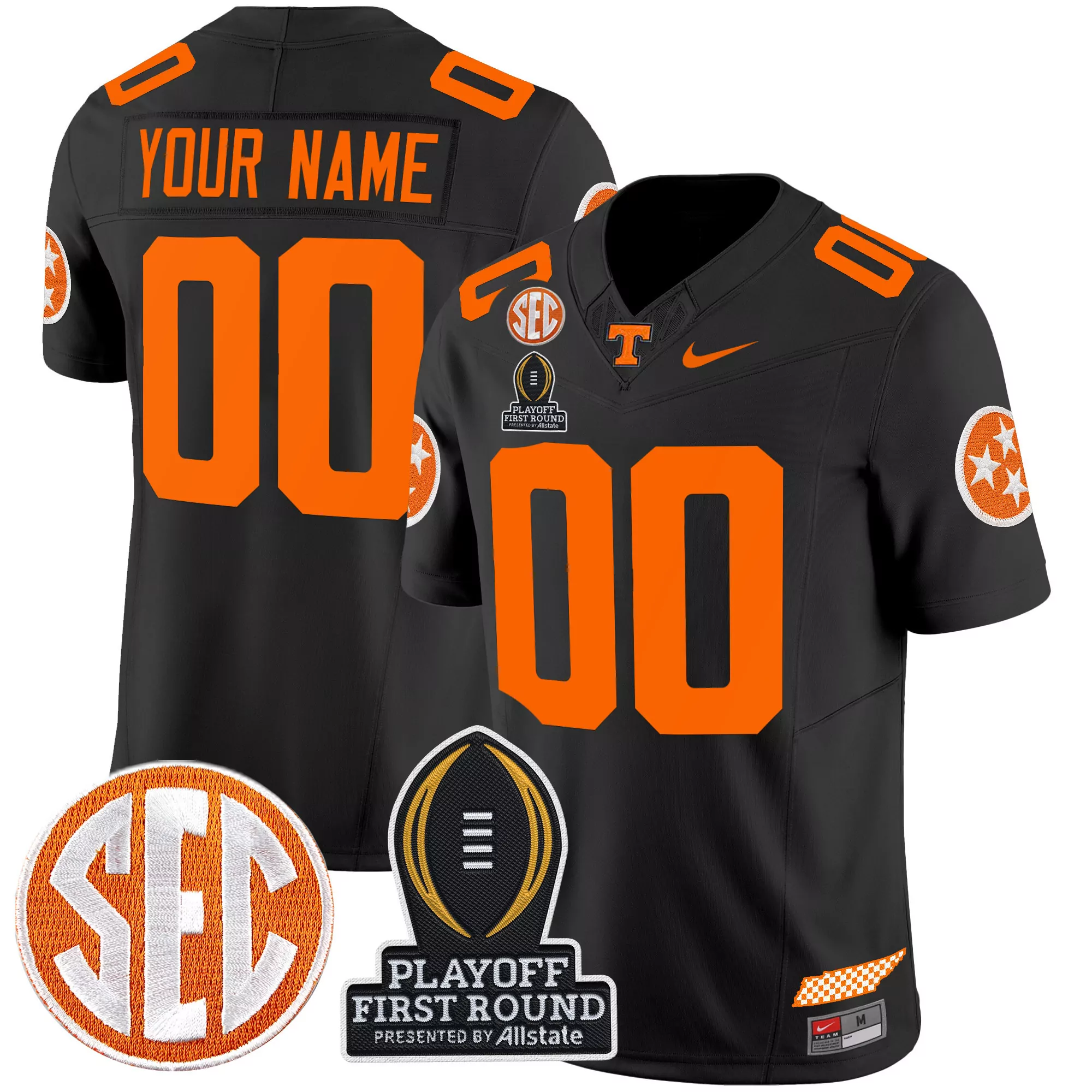 tennessee volunteers youth 1 orange nike all stitched vapor jersey 2023