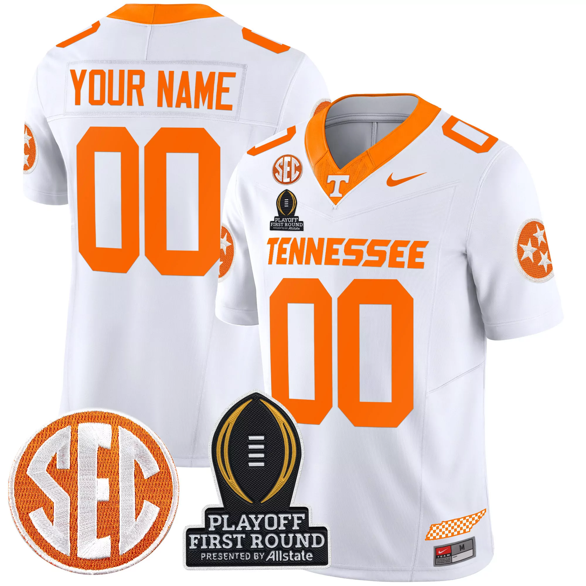 tennessee volunteers youth orange 1 custom jersey 2023 all stitched vapor jersey