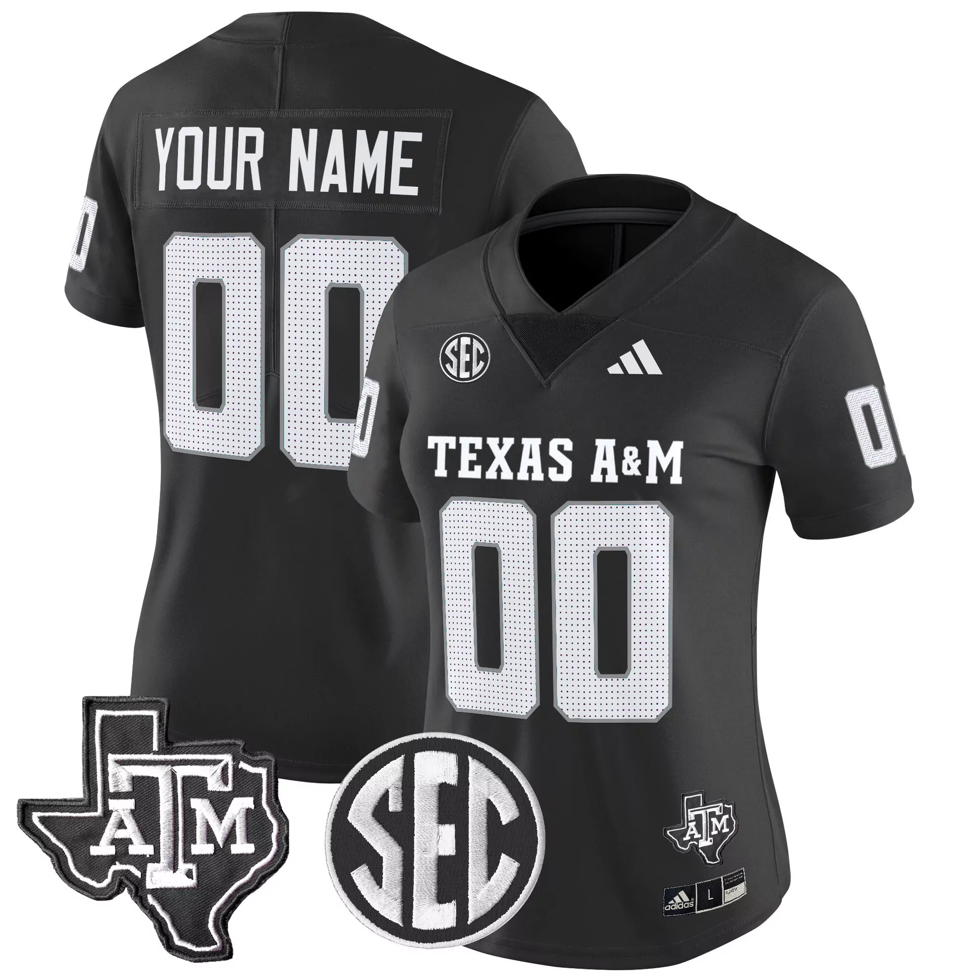 miller 40 men s black texas a m aggies vapor jersey all stitched sec patch 2025