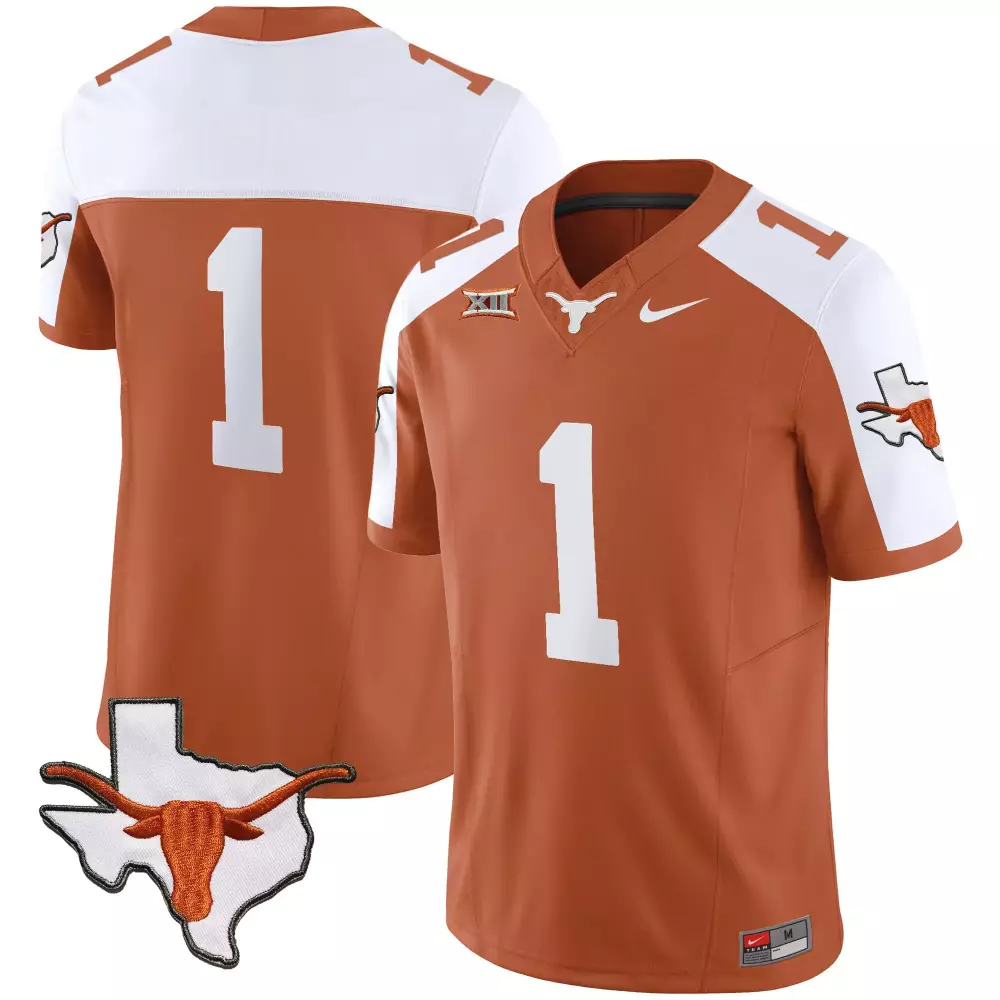 Texas Longhorns 2023 Limited Edition Stitched Vapor Jersey | White Custom 00 | For Men, Women & Youth