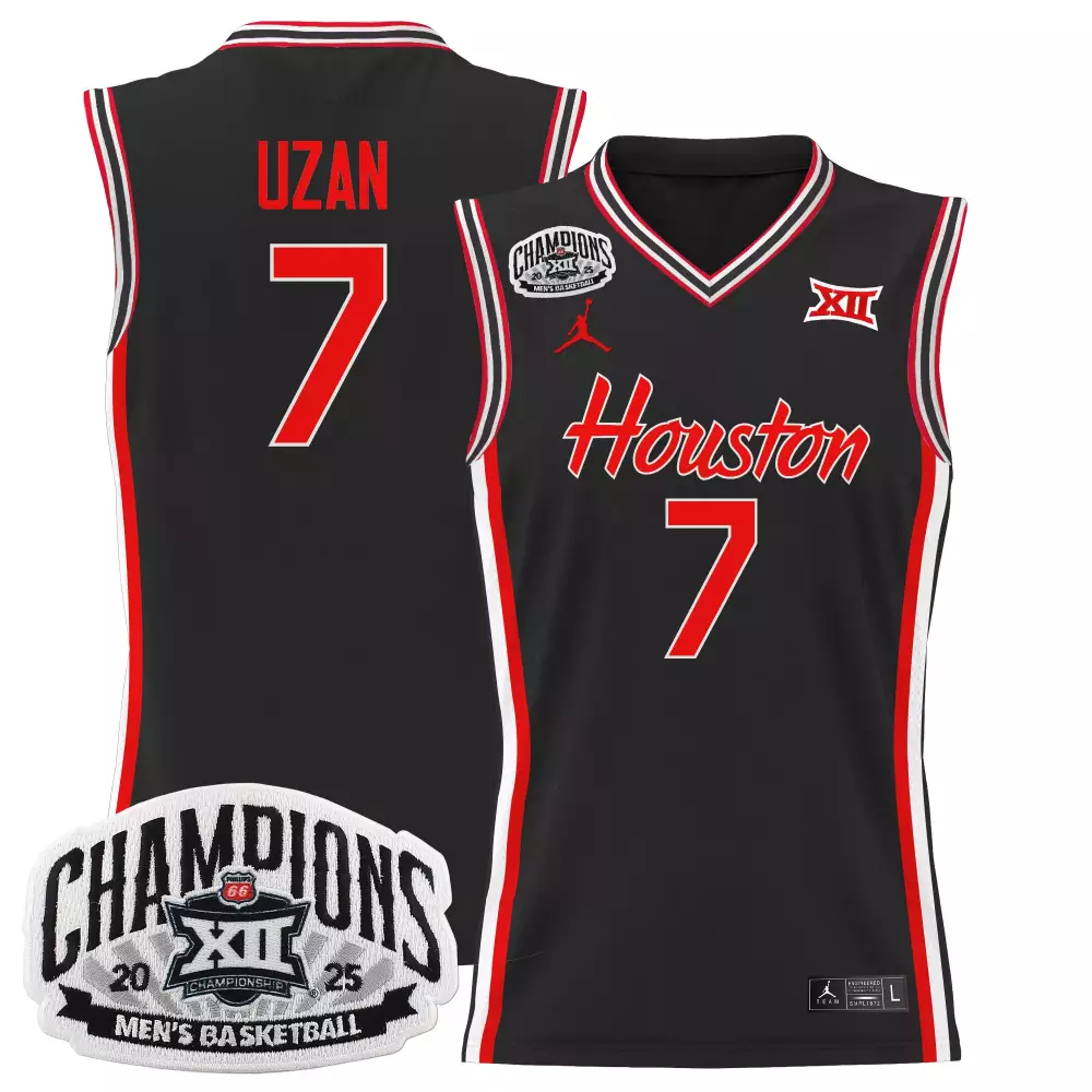 university of houston cougars custom black jersey with player name number 00