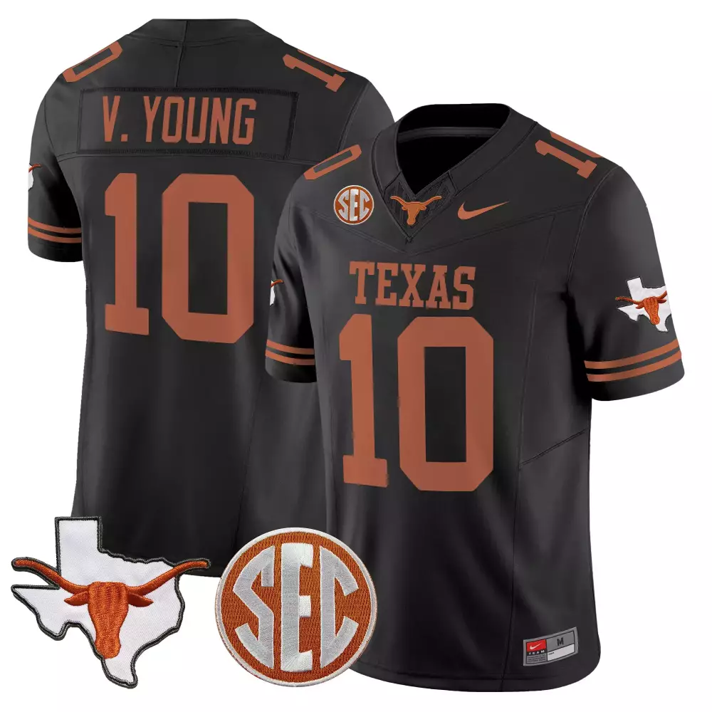 Trey Moore 8 Men's Texas Longhorns Orange Stitched Jersey | 2024 Name Patch | Perfect Fan Gear | For Men, Women & Youth