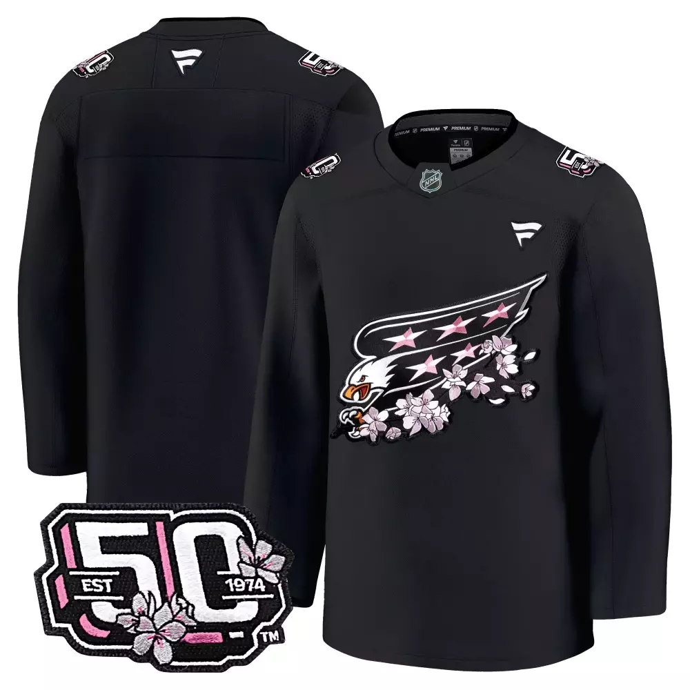 washington capitals alex ovechkin 8 white vapor jersey 50th anniversary patch 2024 men s stitched