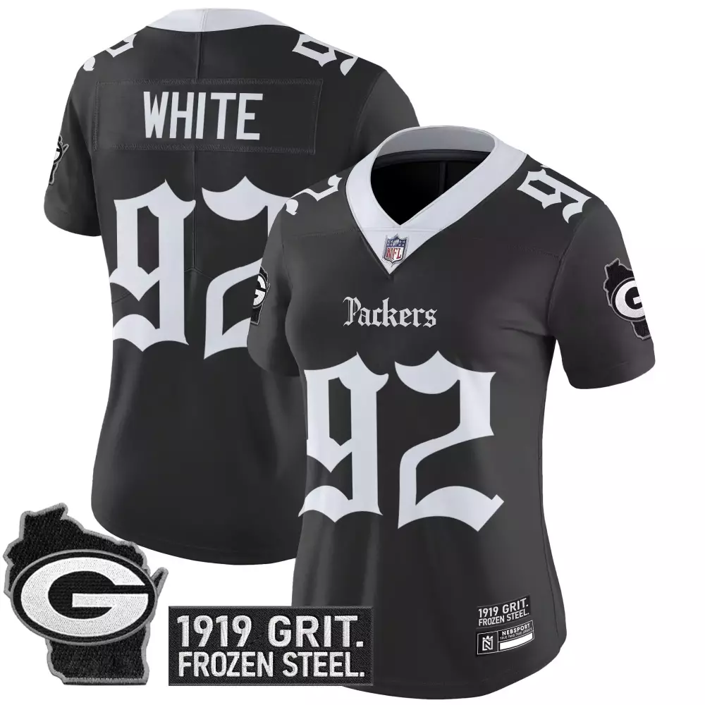 Green Bay Packers 2023 Women's White Stitched Jersey | Yellow 13x World Champions | Fan Gear for All