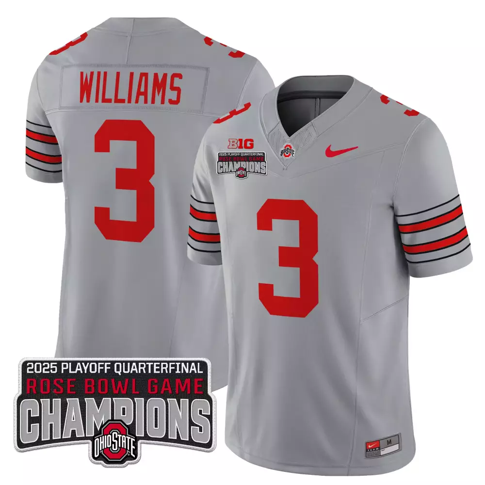 Williams 3 Men'S Stitched Ohio State Buckeyes Red Jersey 2025 Limited Edition