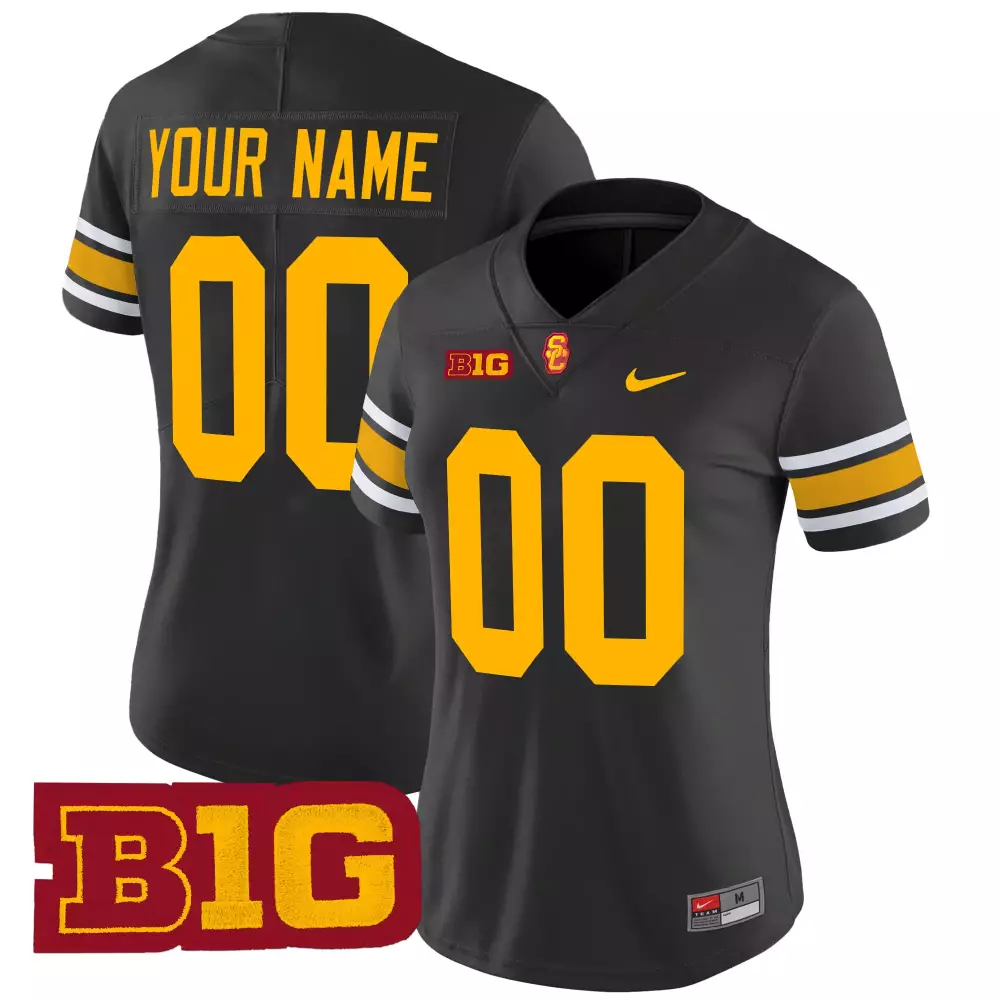 womens usc trojans black stitched jersey williams 13 2025 name patch