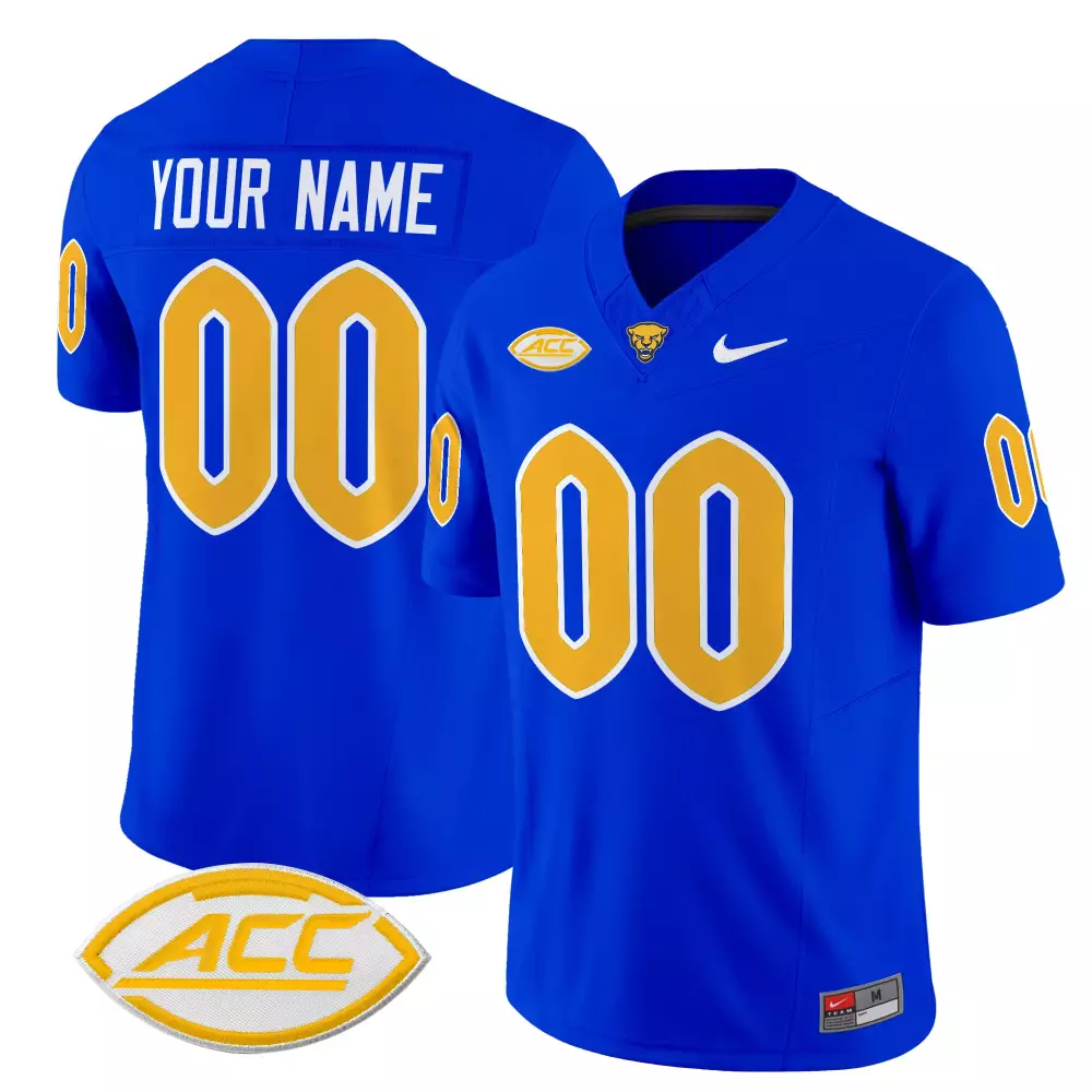 2025 Pittsburgh Panthers Women's Stitched Vapor Jersey | Blue ACC Patch | Stylish Fan Gear | For Men, Women & Youth