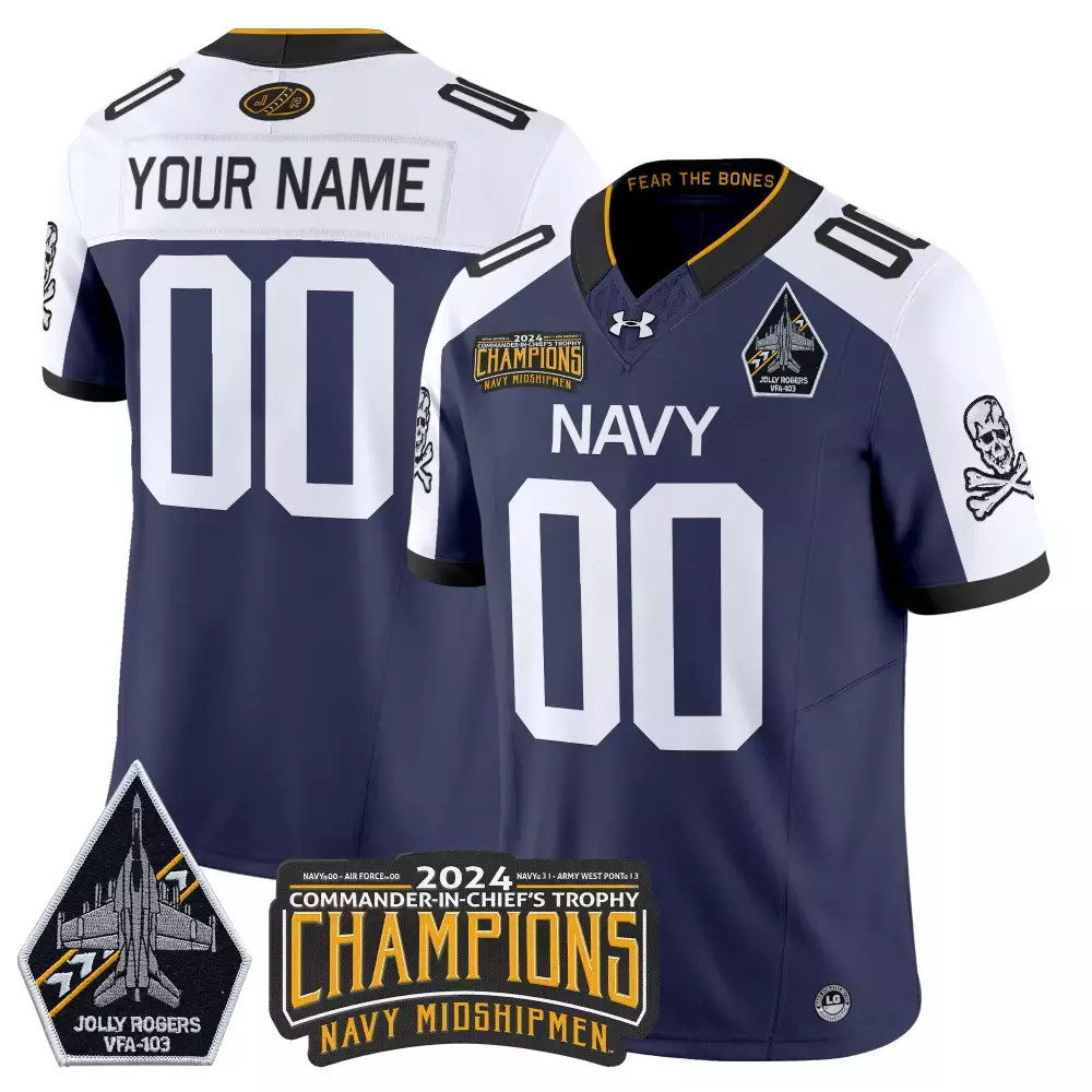 Your Name 00 Navy Midshipmen 2025 Independence Day Vapor Stitched Jersey | Celebrate Freedom | For Men, Women & Youth