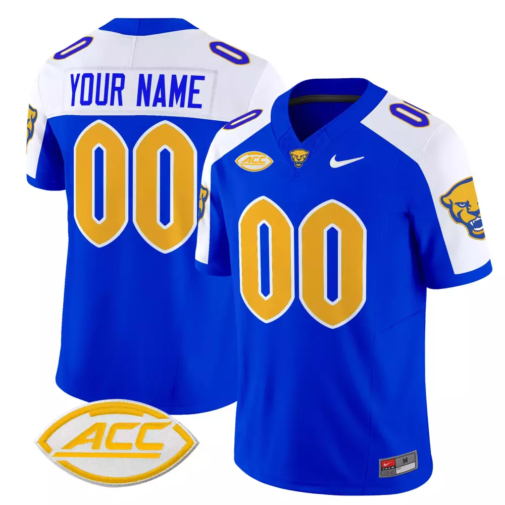 2025 Pittsburgh Panthers Women's Stitched Vapor Jersey | Blue ACC Patch | Stylish Fan Gear | For Men, Women & Youth