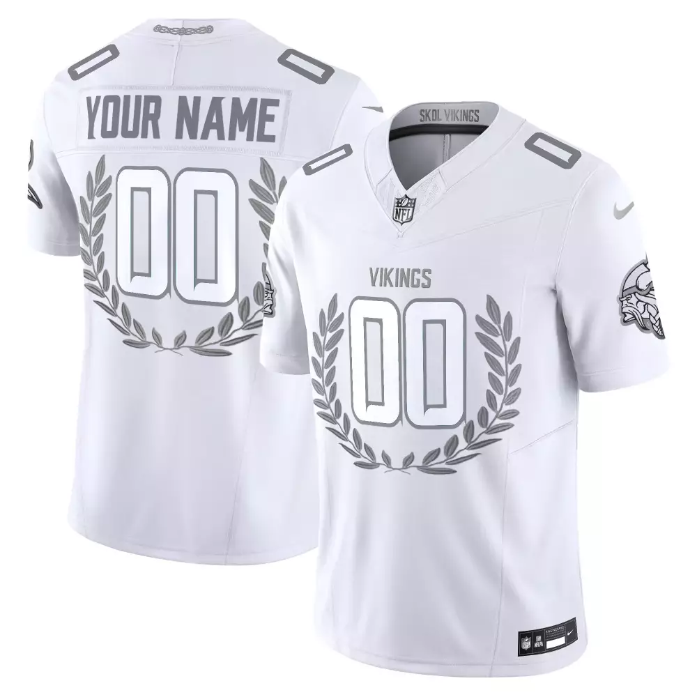 your name 00 minnesota vikings women s black vapor jersey skol kings of the north patch 2025