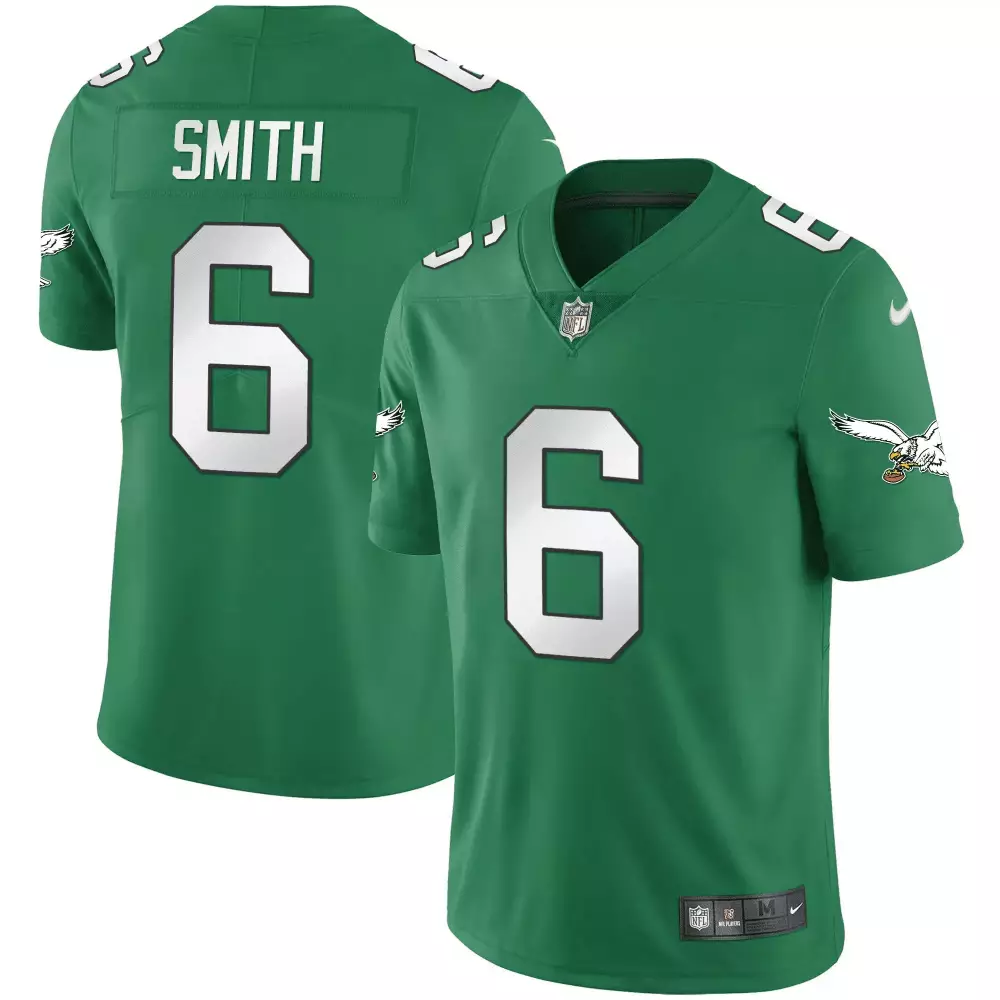Youth Philadelphia Eagles Smith 6 Stitched Jersey | Kelly Green 2023 | For Men, Women & Youth