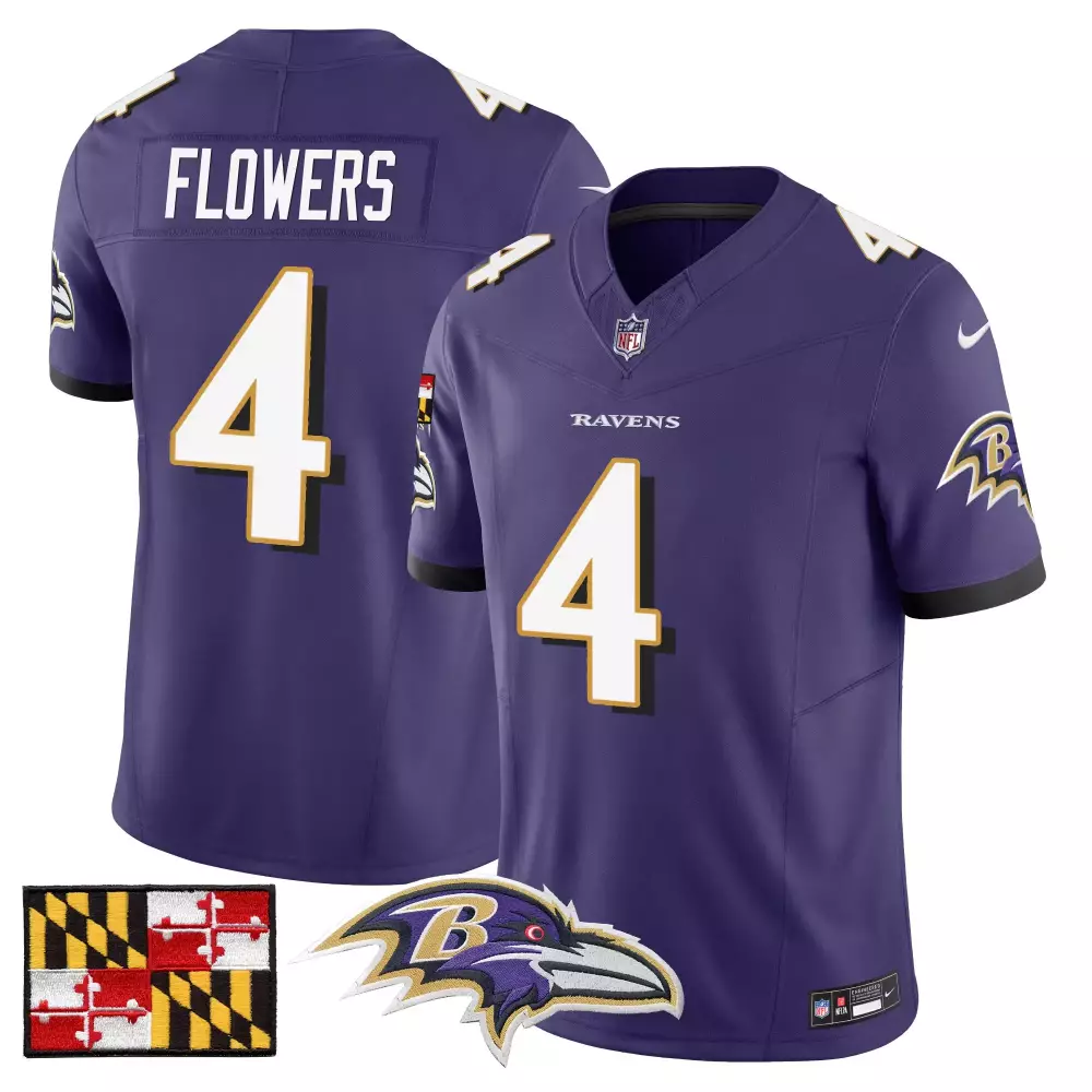 Youth Stitched Purple Jersey for Lamar Jackson | Baltimore Ravens 2023 Name Patch | Fan Gear for All Ages