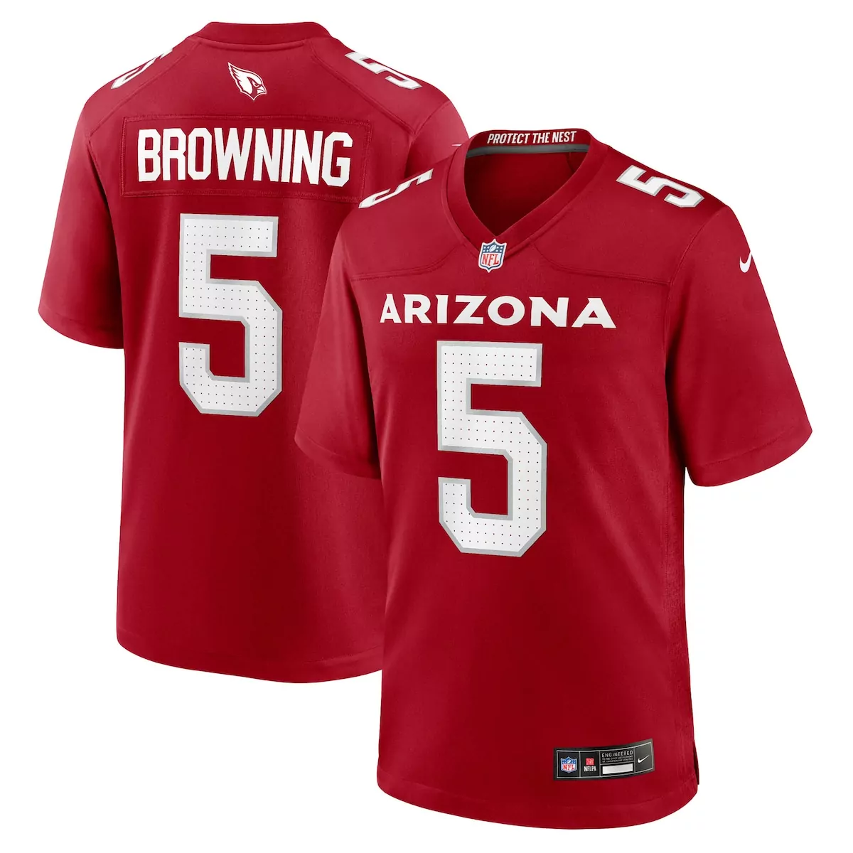 arizona cardinals baron browning cardinal team game jersey 9mn