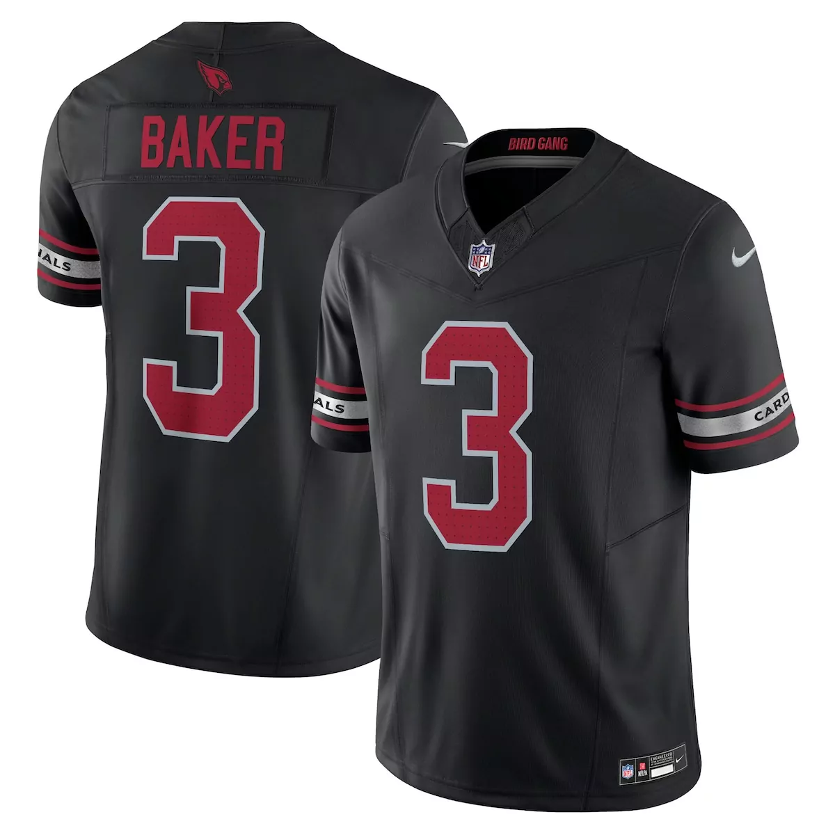 arizona cardinals budda baker black game jersey