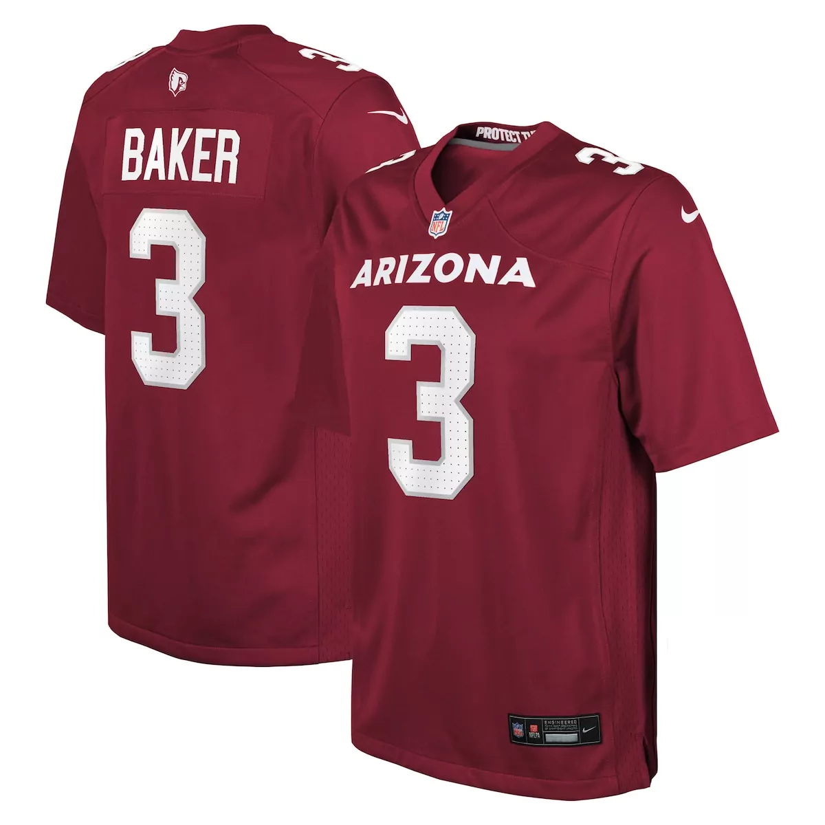 arizona cardinals budda baker black game jersey