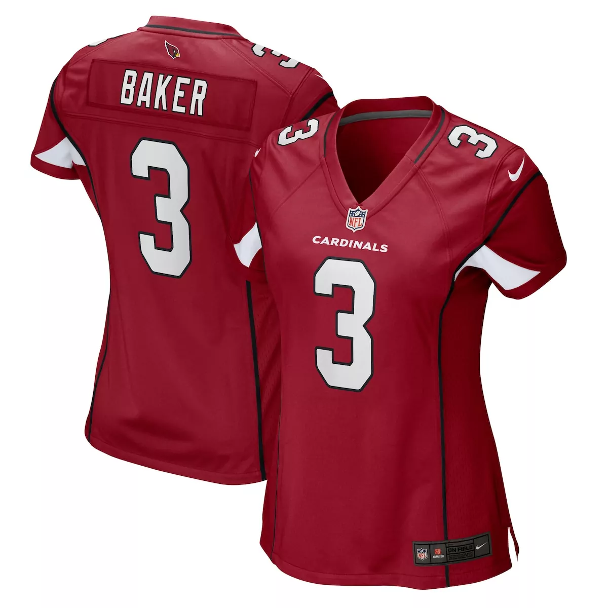 arizona cardinals budda baker black game jersey