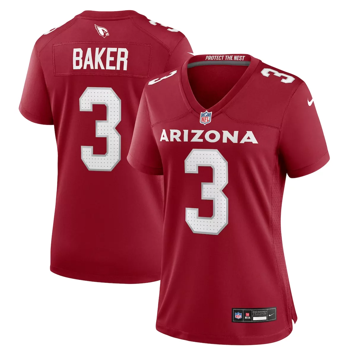 arizona cardinals budda baker cardinal team game jersey