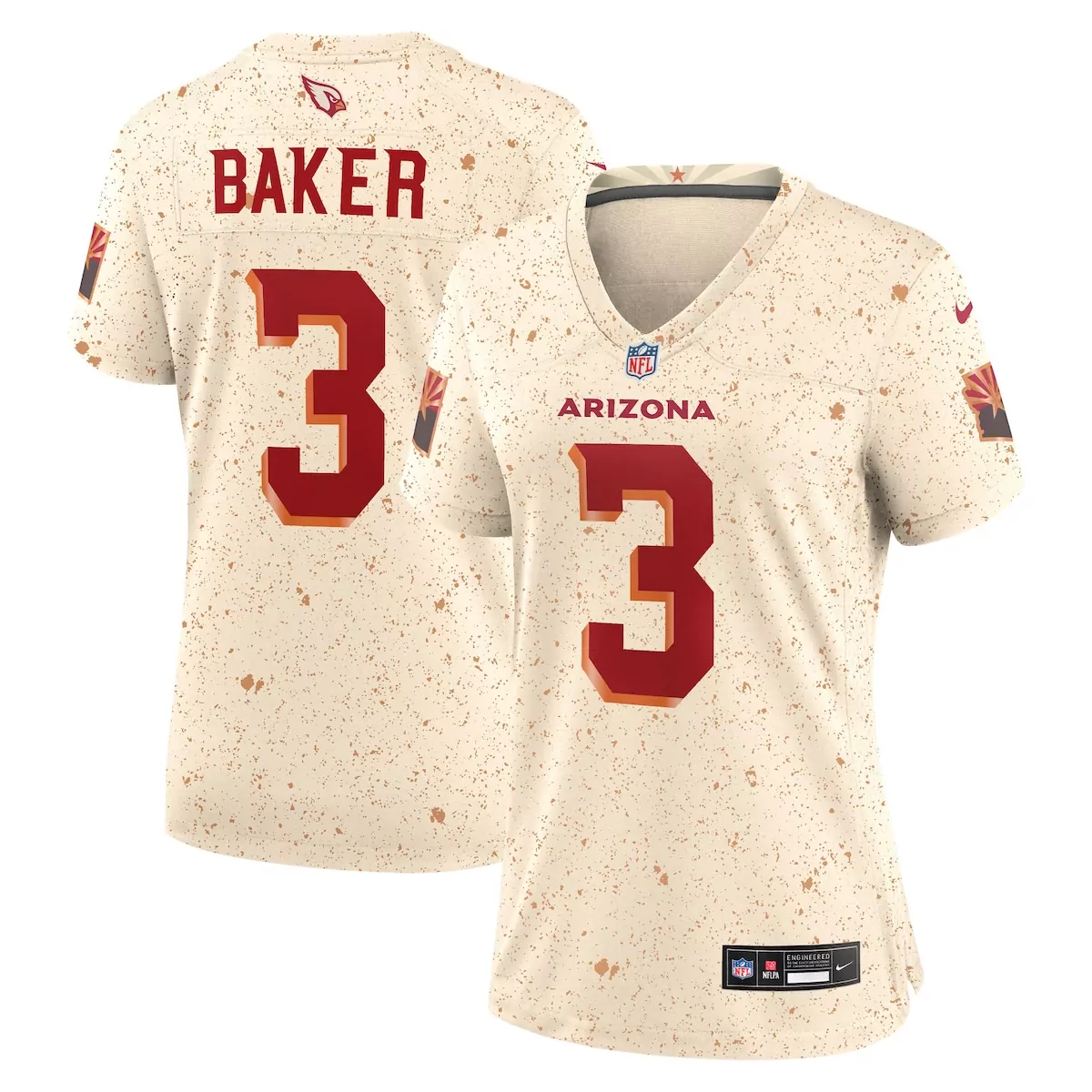 arizona cardinals budda baker cardinal team game jersey