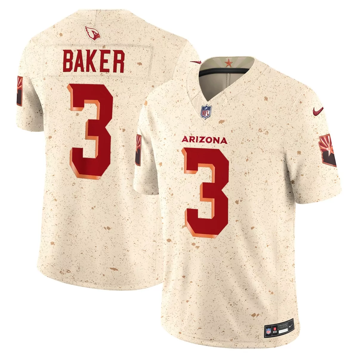 arizona cardinals budda baker cardinal team game jersey