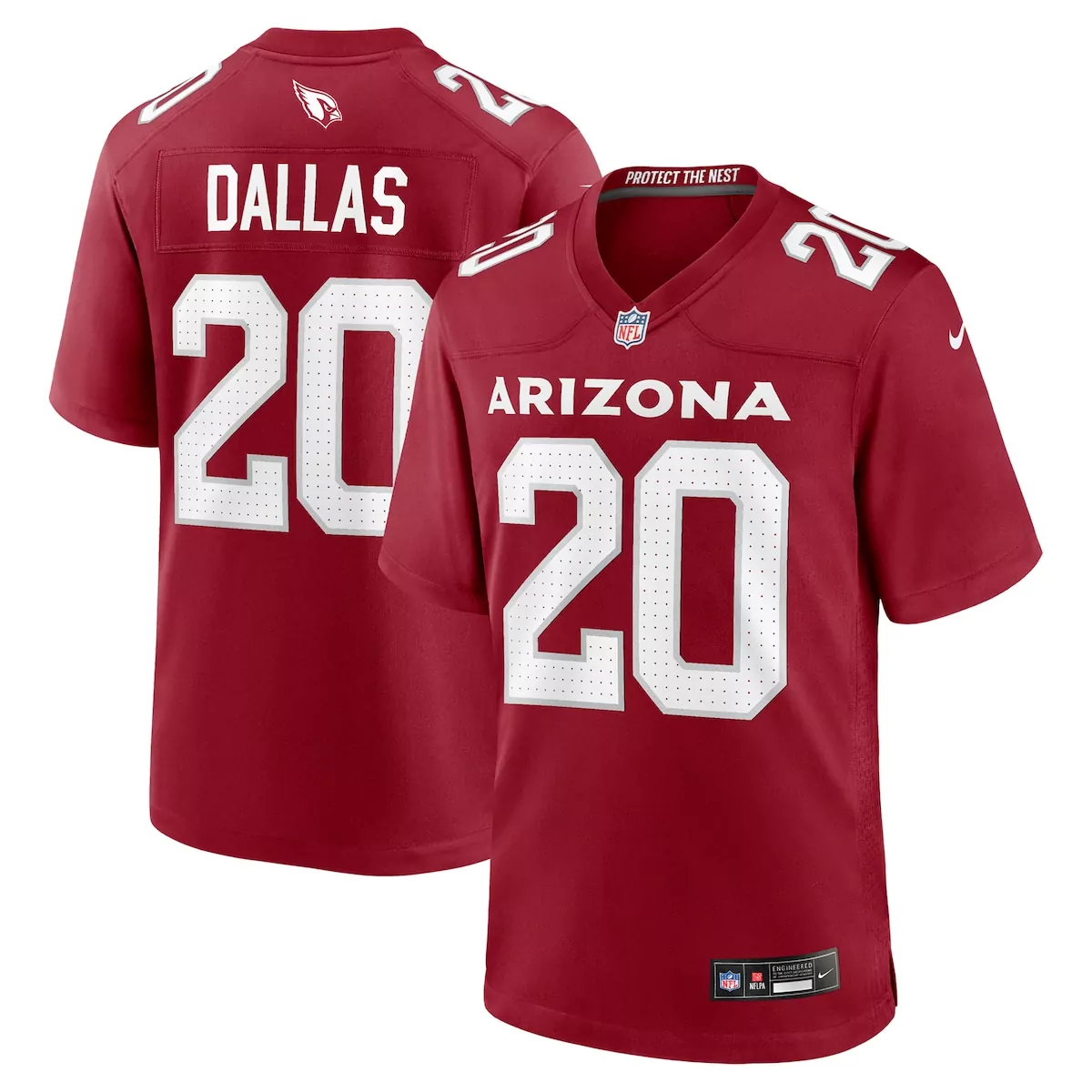 arizona cardinals deejay dallas cardinal team game jersey