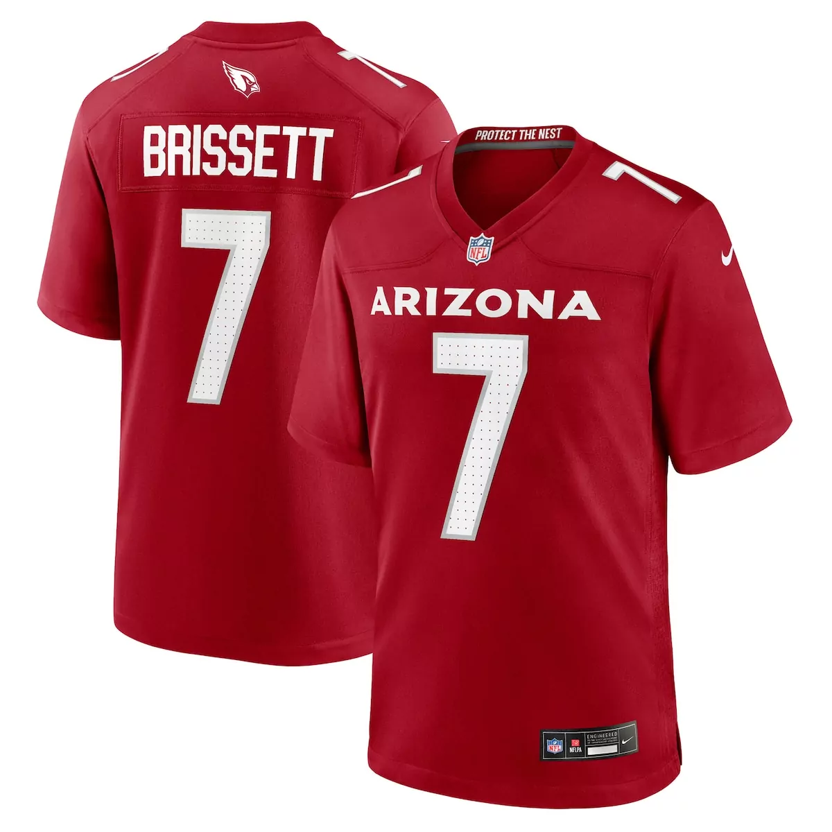 arizona cardinals jacoby brissett cardinal team game jersey jfp