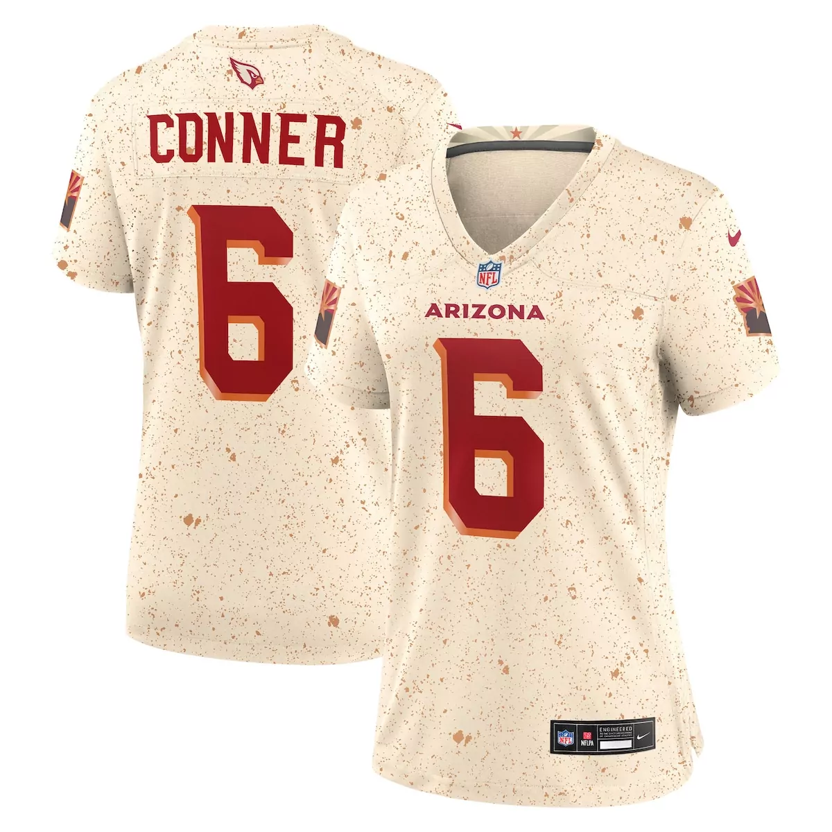 arizona cardinals james conner natural 2025 rivalries collection game jersey 4rp